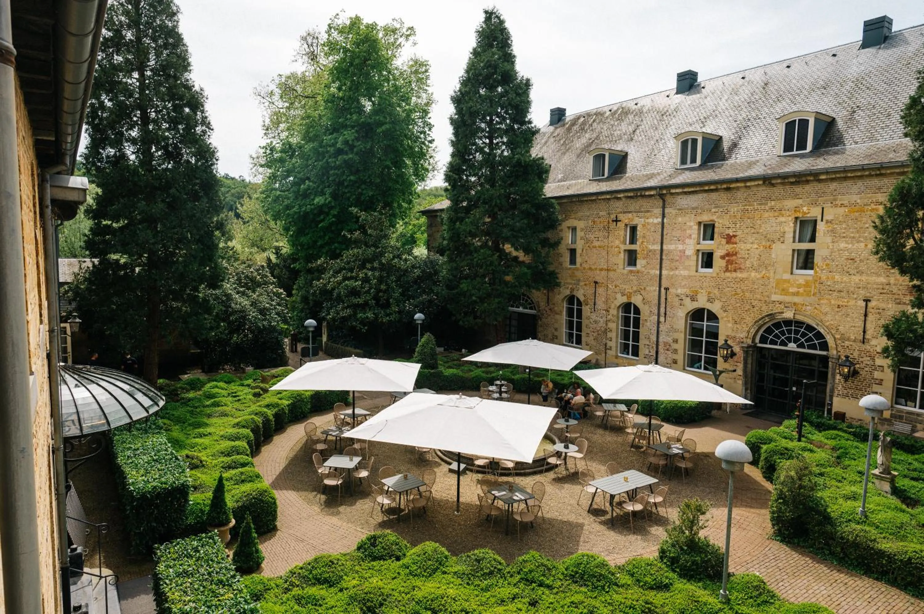 Balcony/Terrace in Château St Gerlach - Oostwegel Collection, member of Relais and Châteaux