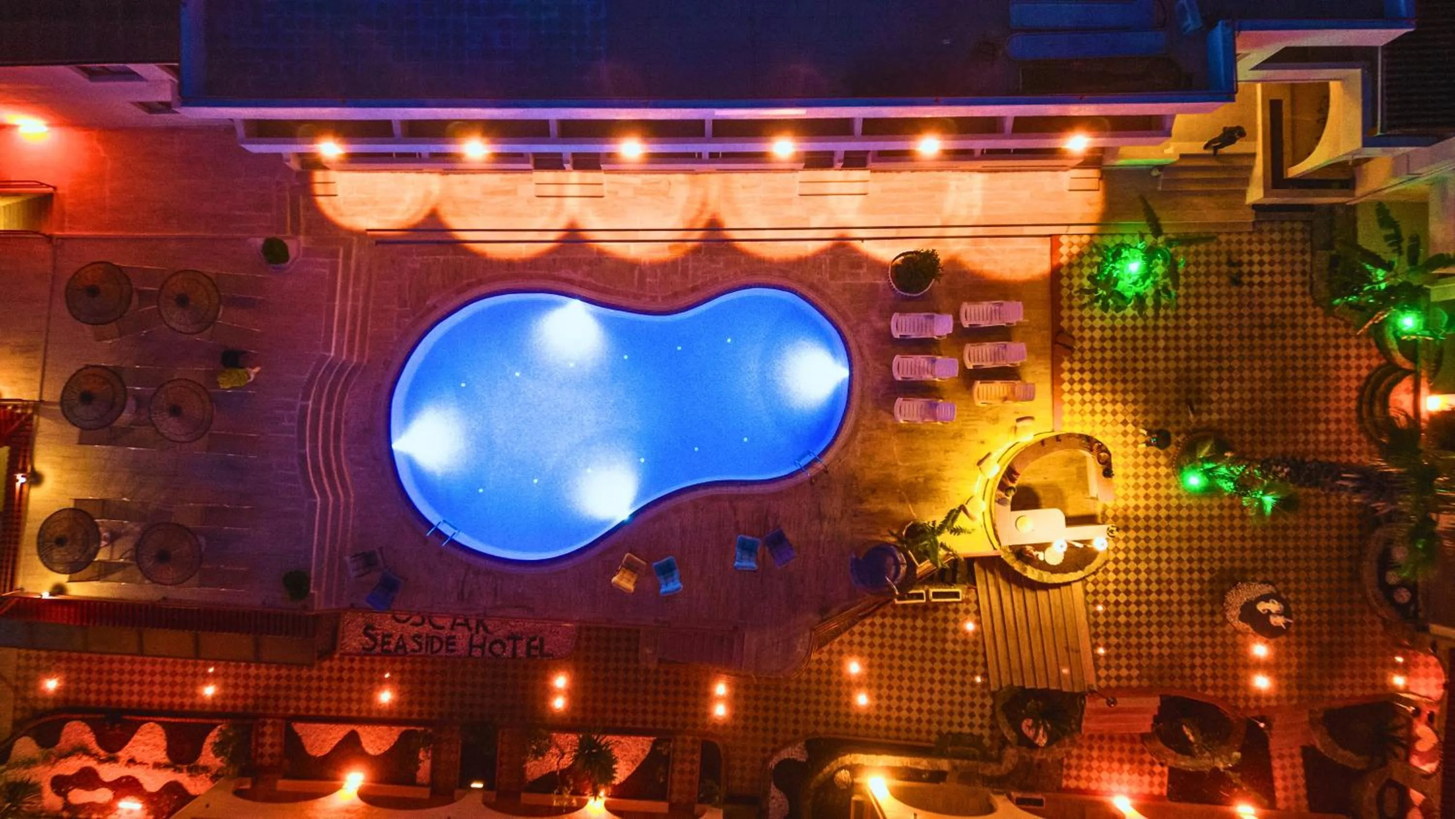 Pool view in Oscar Seaside Hotel & Spa