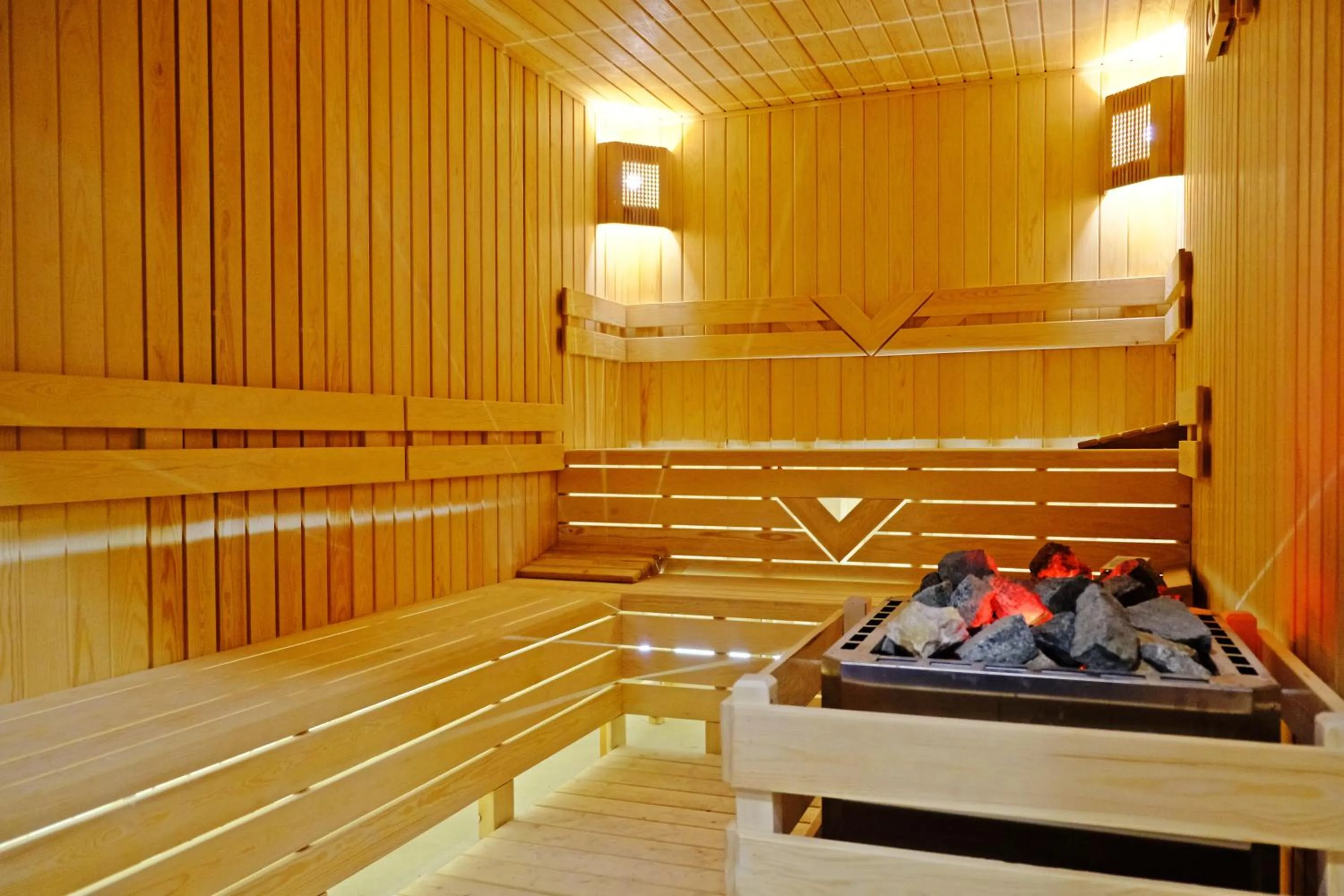 Sauna in Oscar Seaside Hotel & Spa