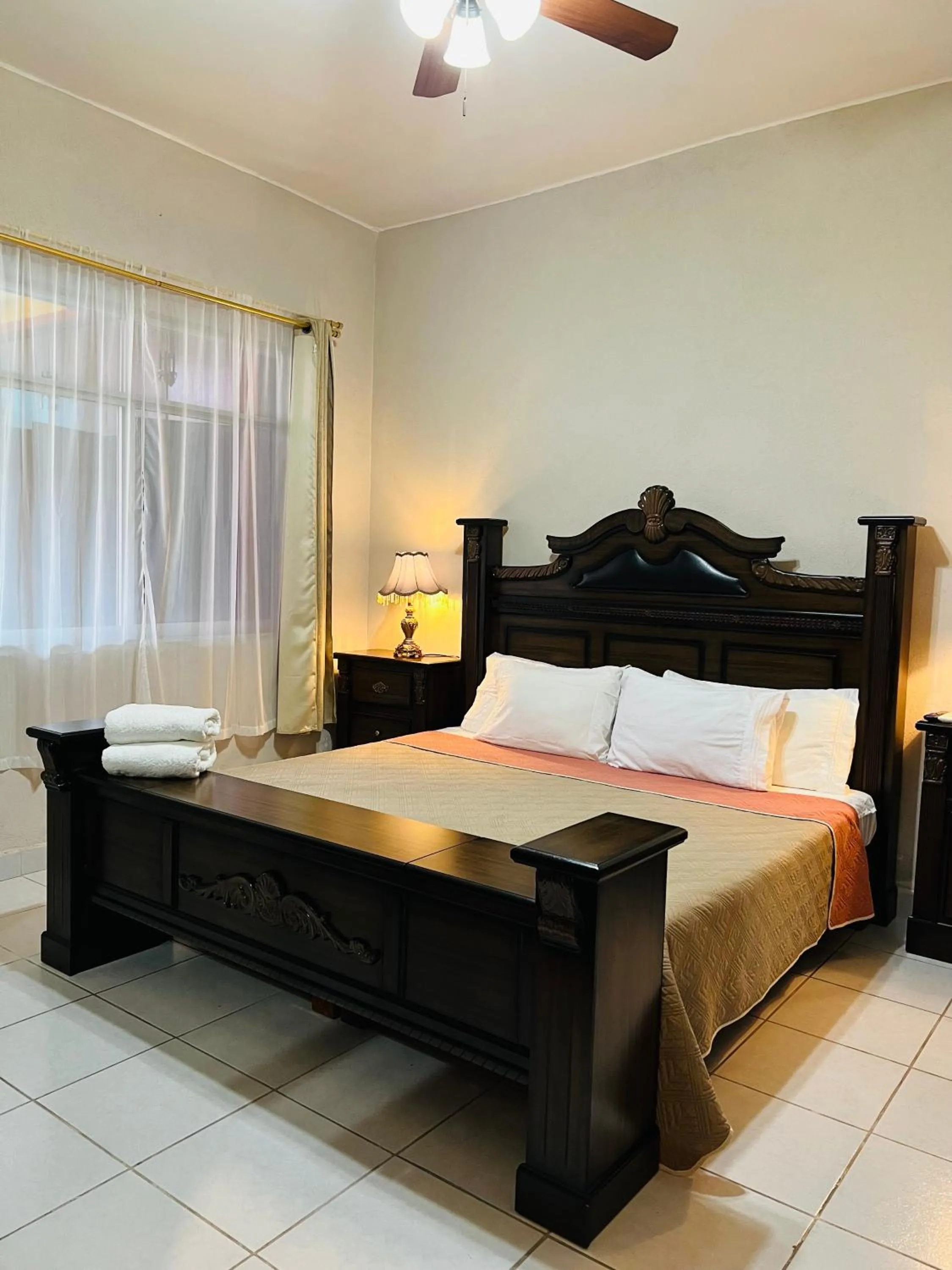 Bed in Hostería Casa Marquez