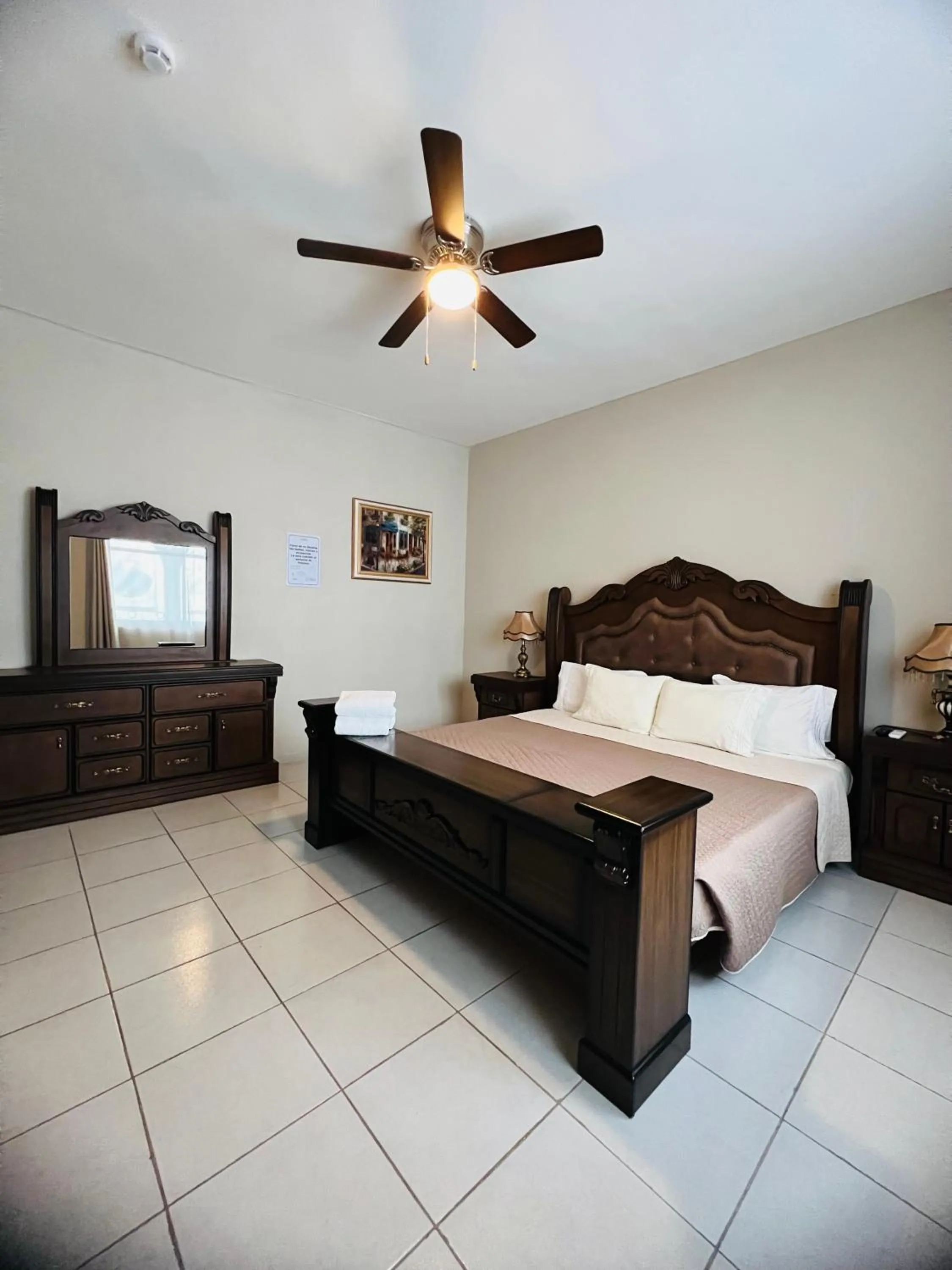 Bed in Hostería Casa Marquez