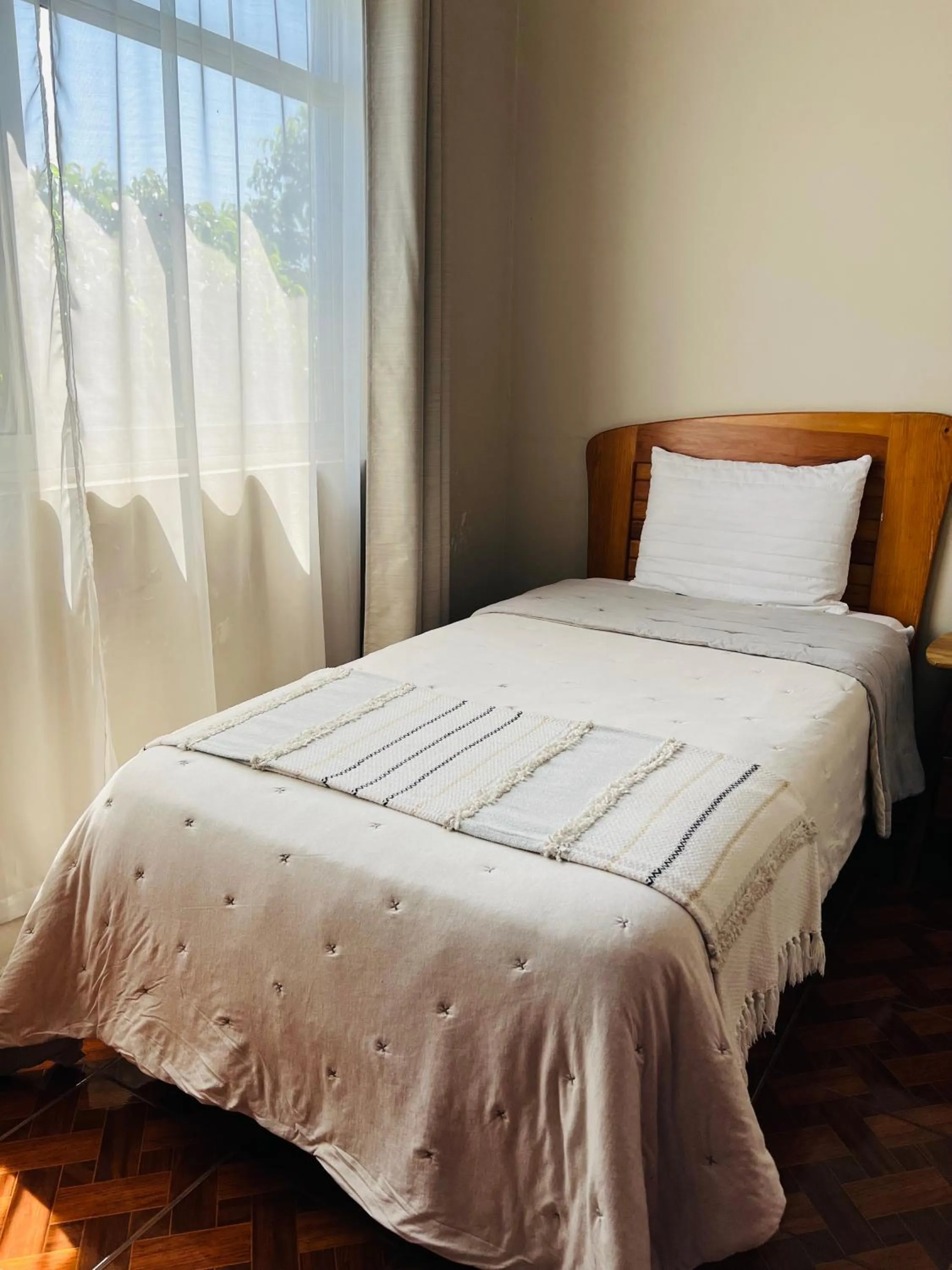 Bed in Hostería Casa Marquez