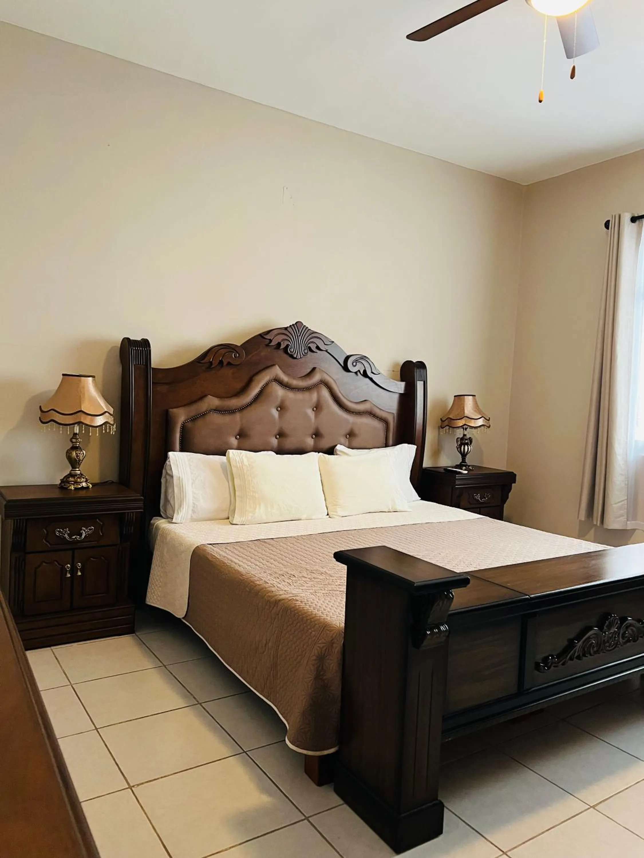 Bed in Hostería Casa Marquez