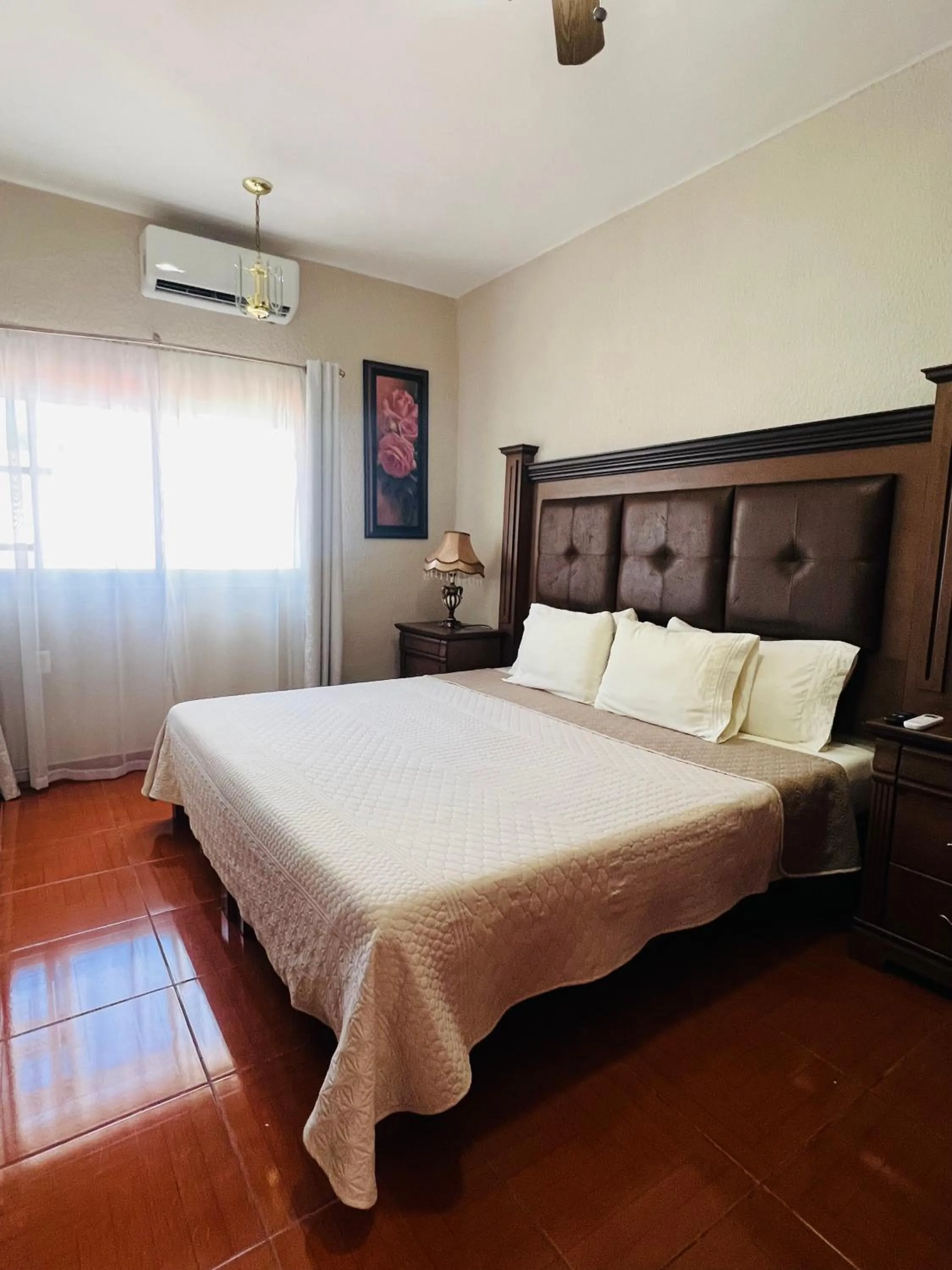 Bed in Hostería Casa Marquez