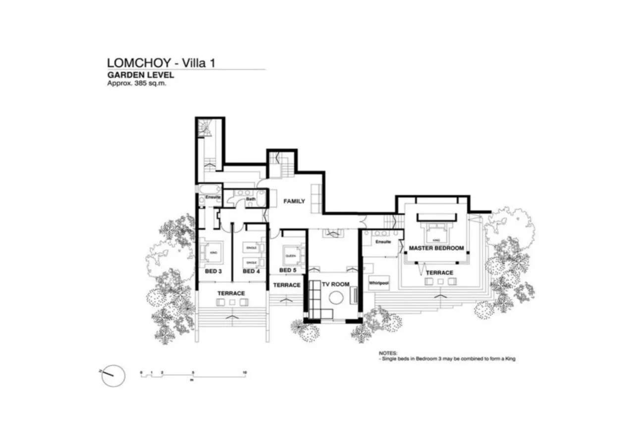 Floor plan in Villa Lomchoy