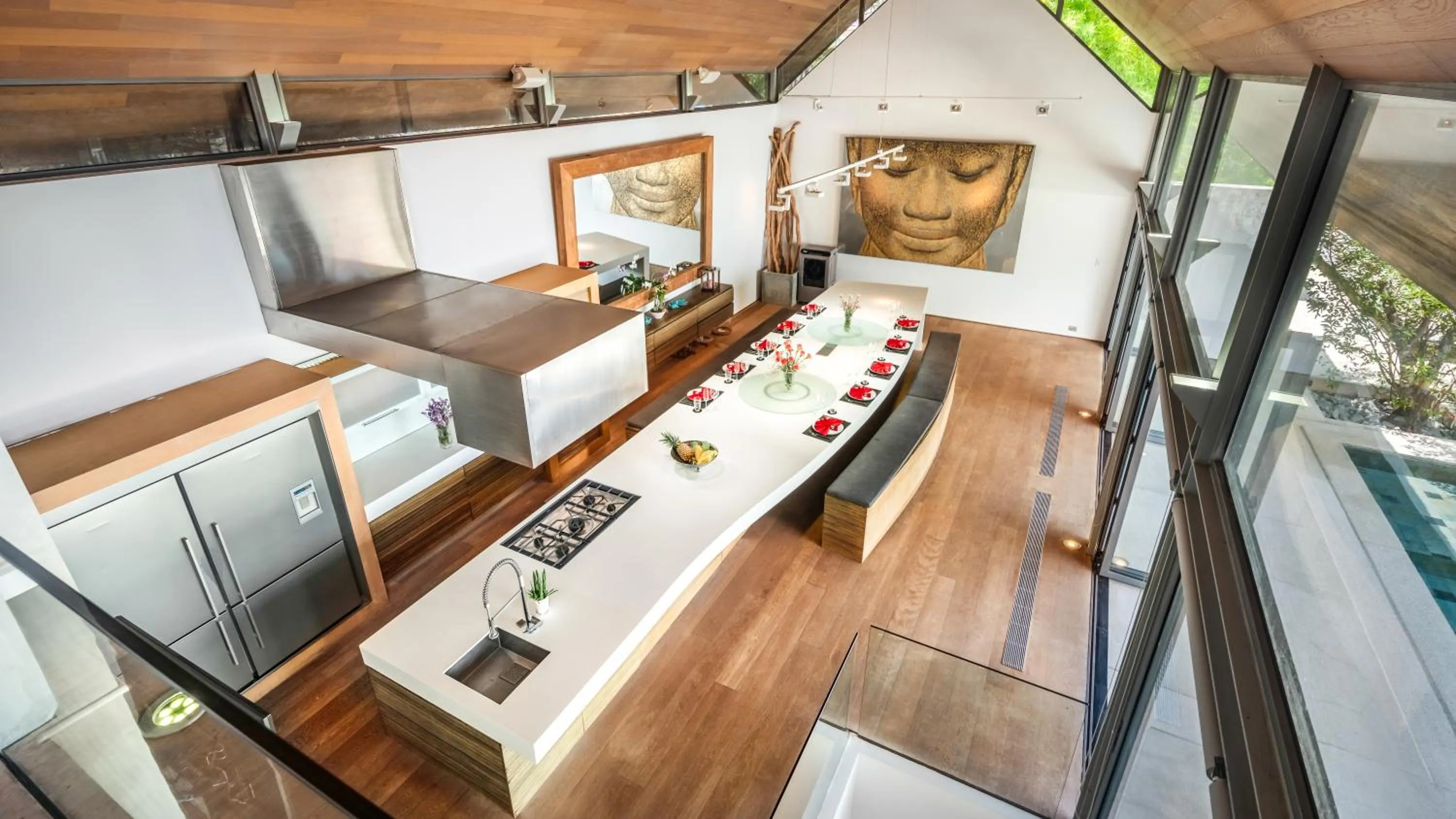 Kitchen or kitchenette in Villa Saengootsa