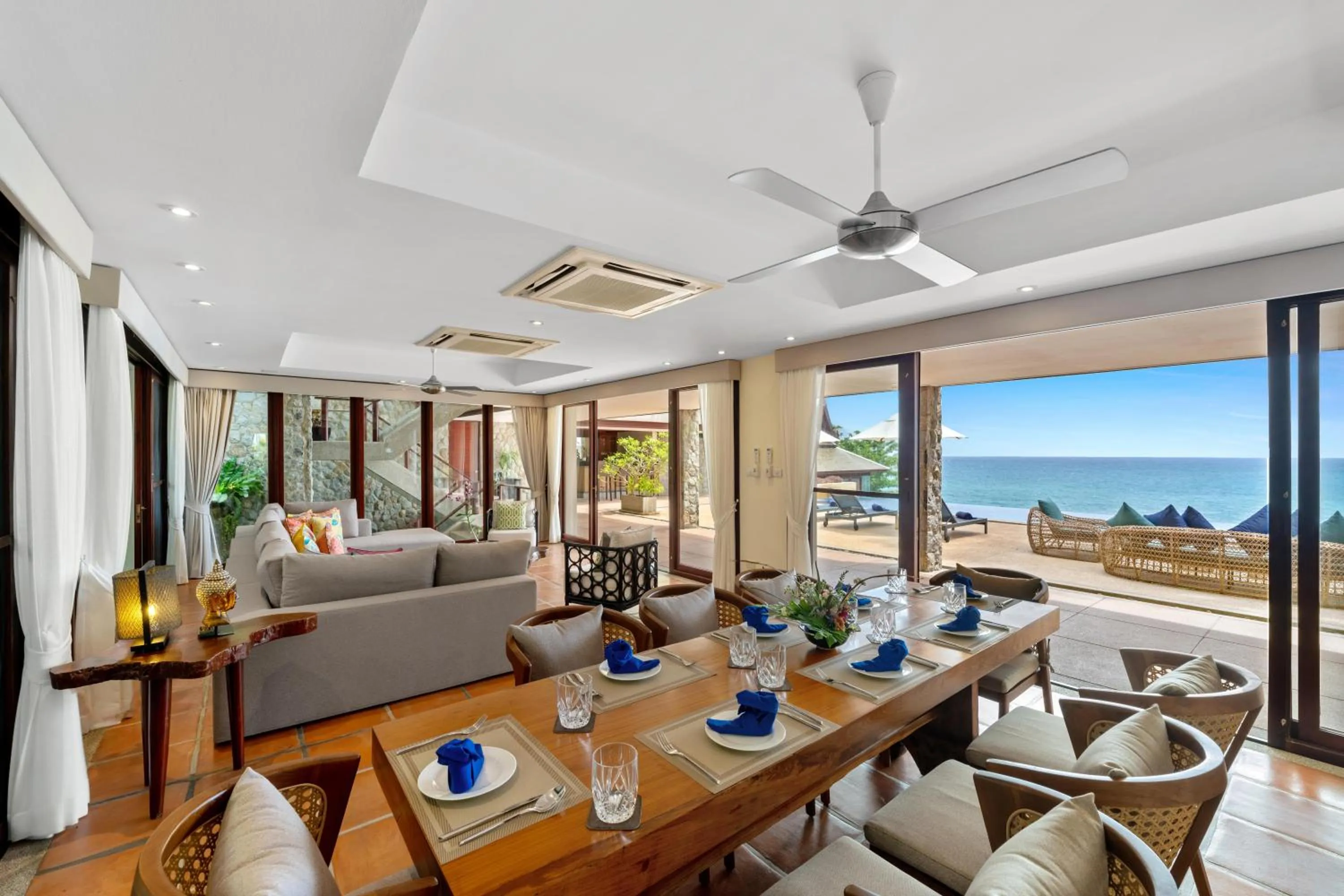 Living room in Villa Horizon
