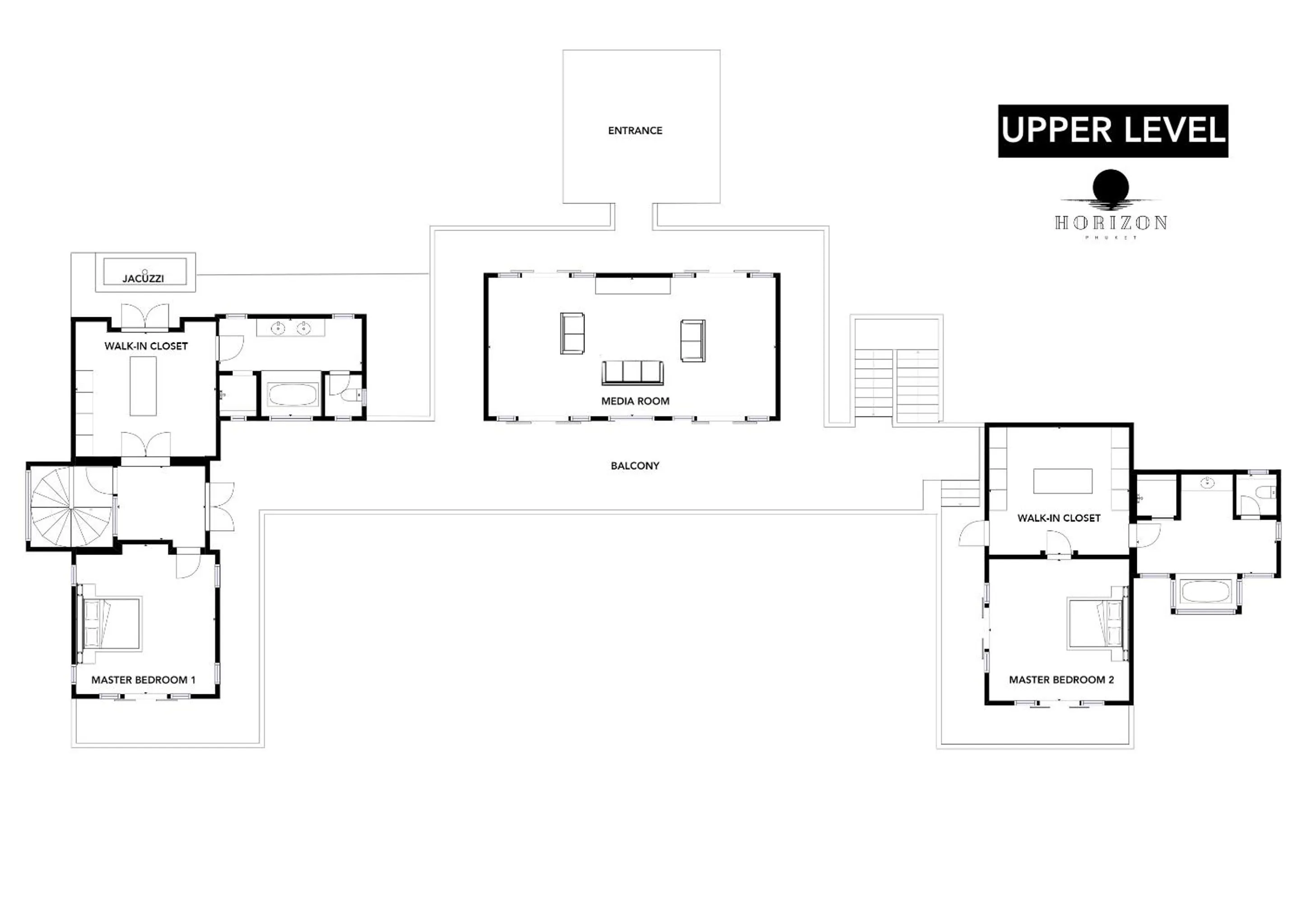 Floor plan in Villa Horizon