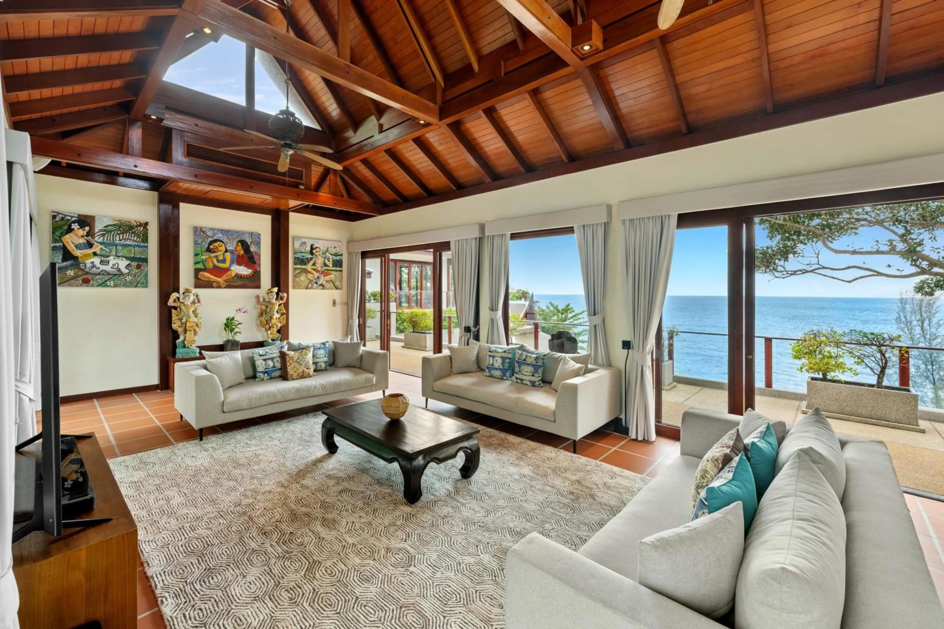 Living room in Villa Horizon