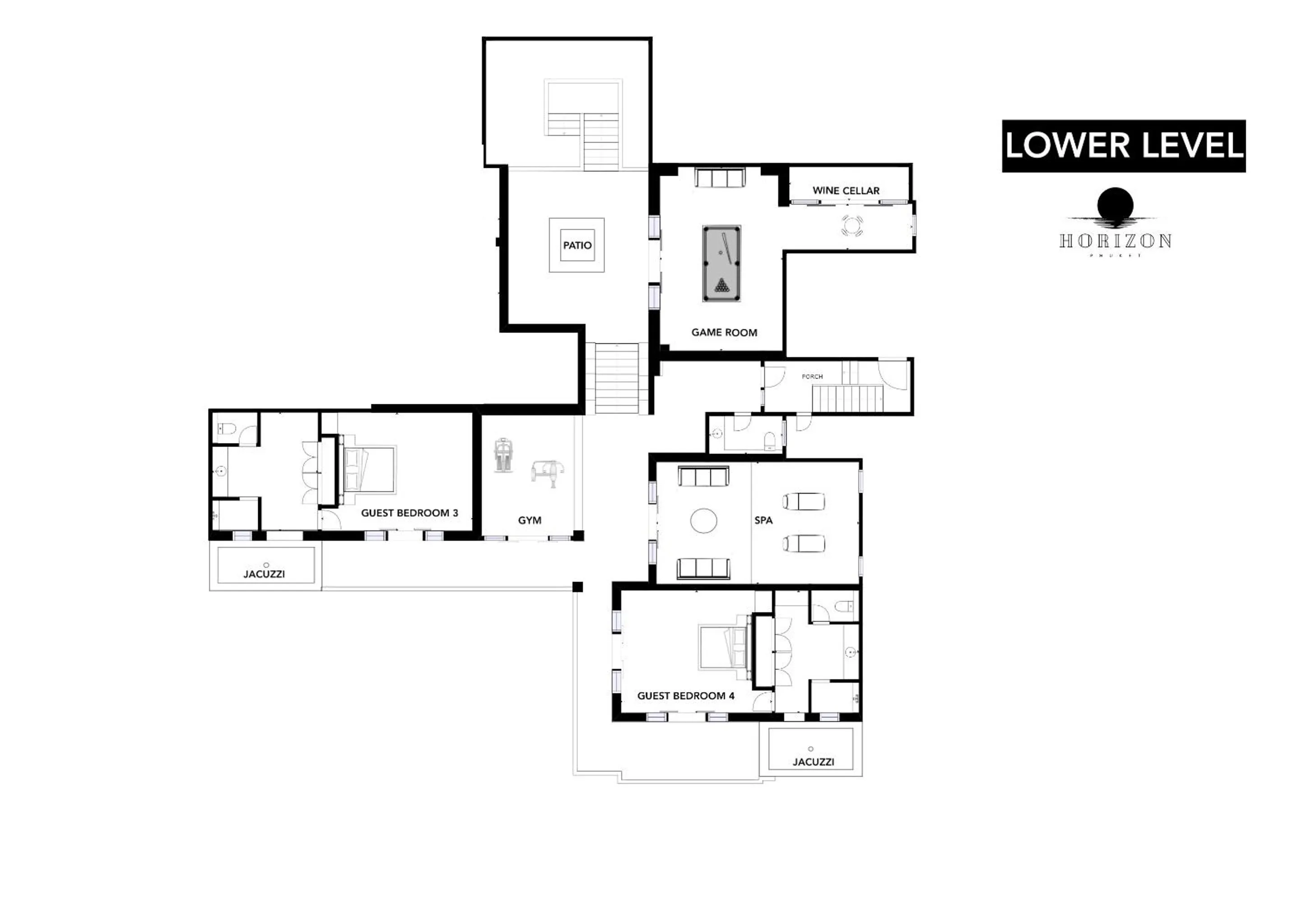 Floor plan in Villa Horizon