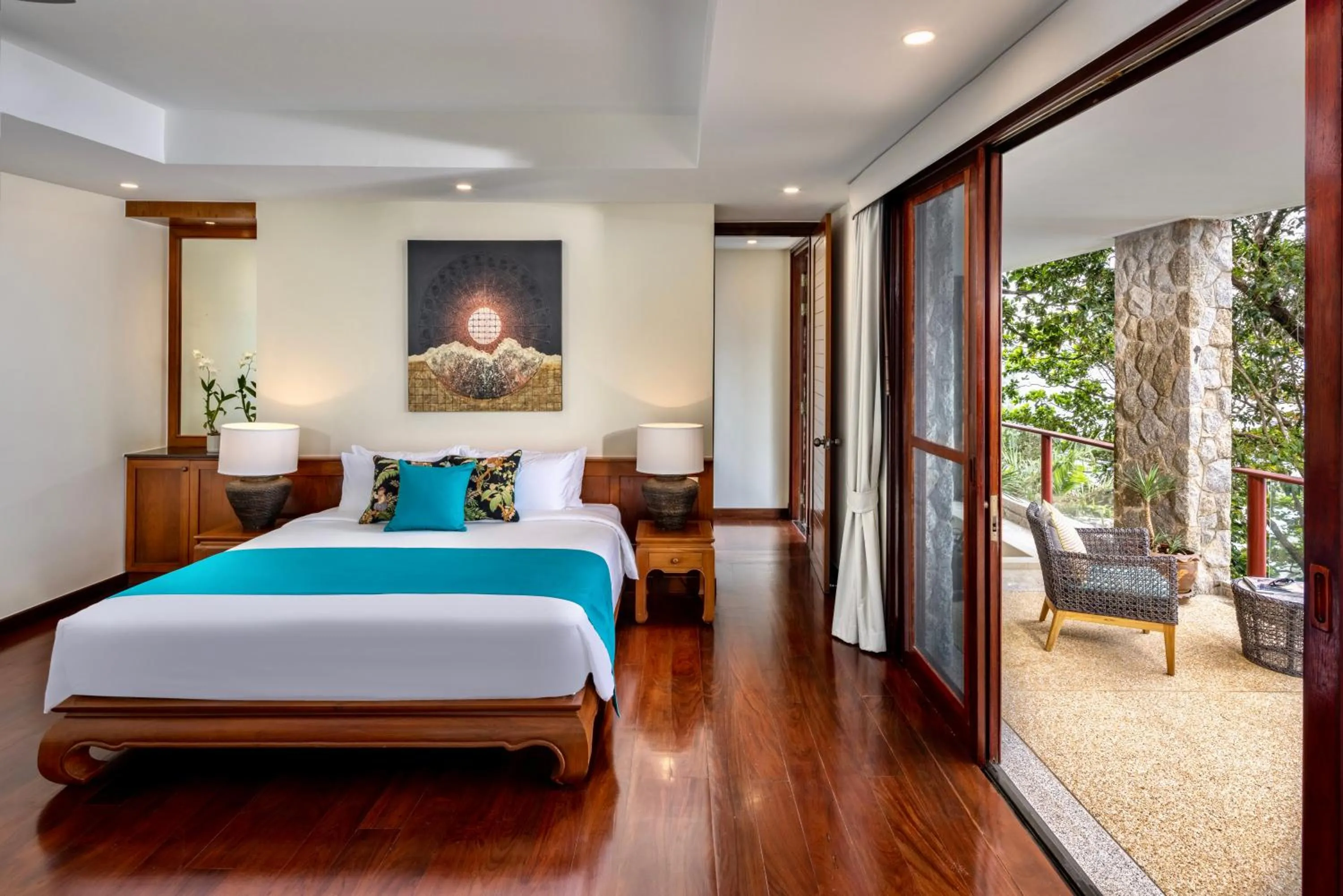 Bedroom, Bed in Villa Horizon