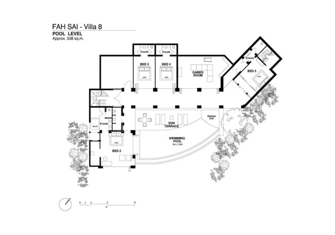 Floor plan in Villa Fah Sai