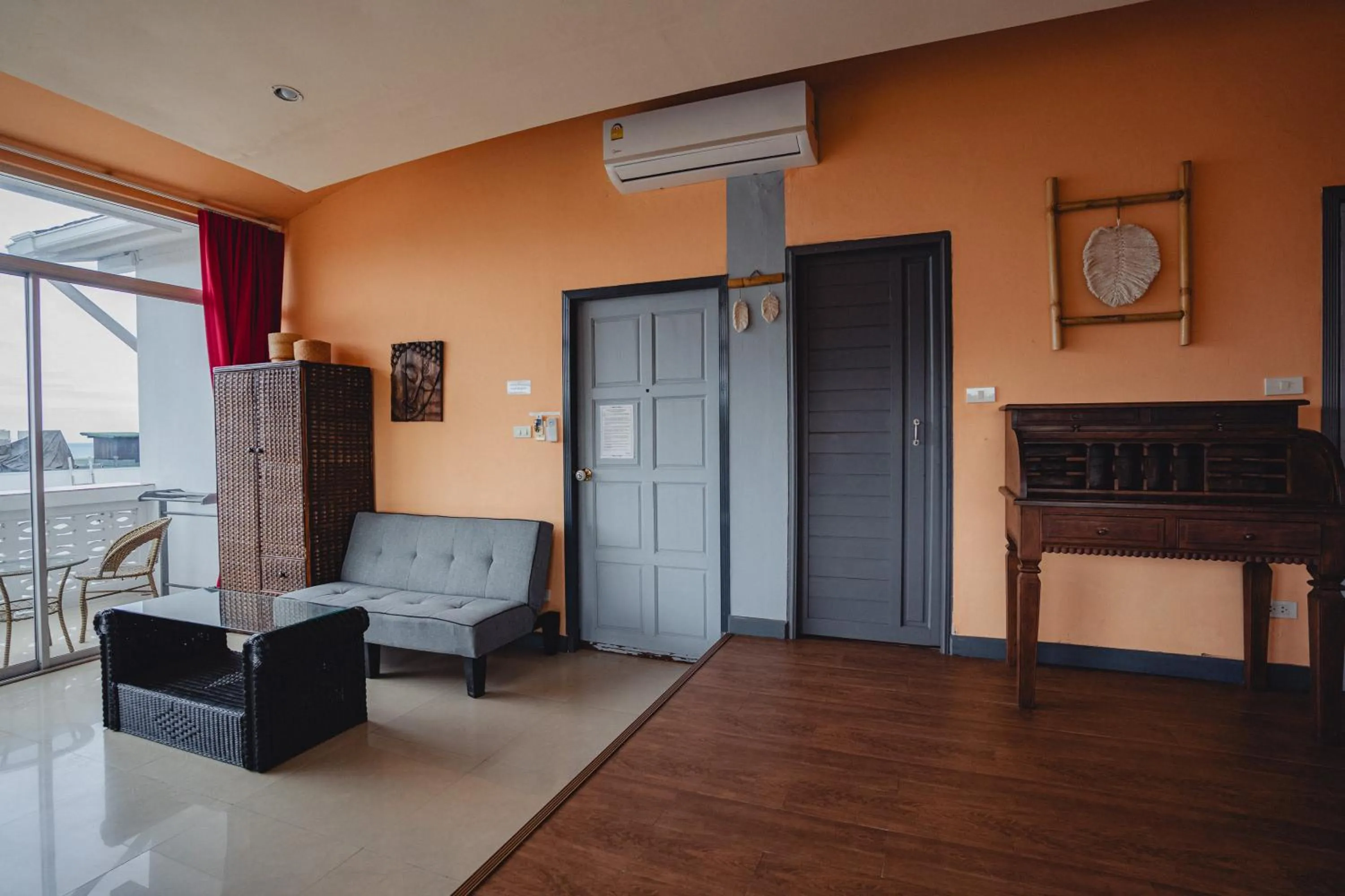 Living room in Lemon House apartment