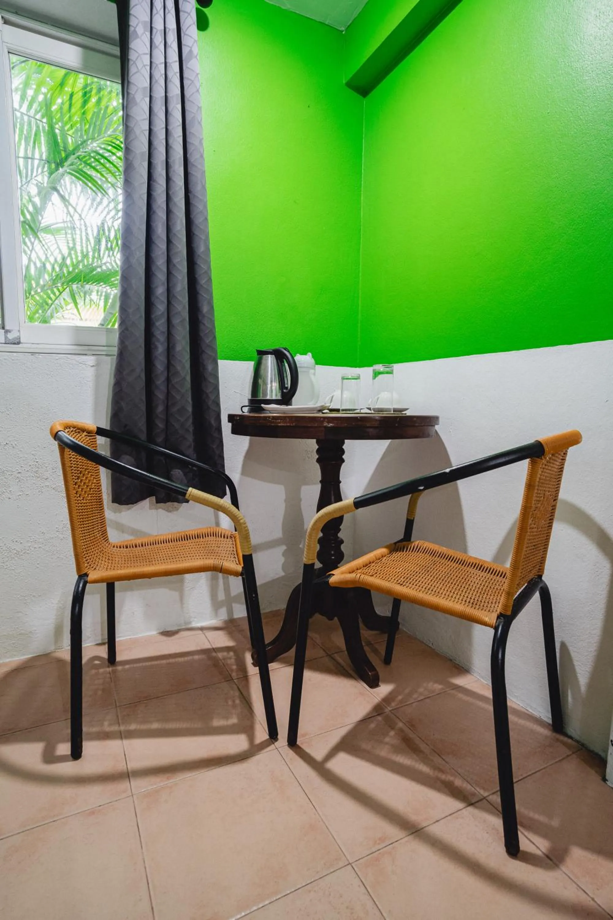Seating area in Lemon House apartment