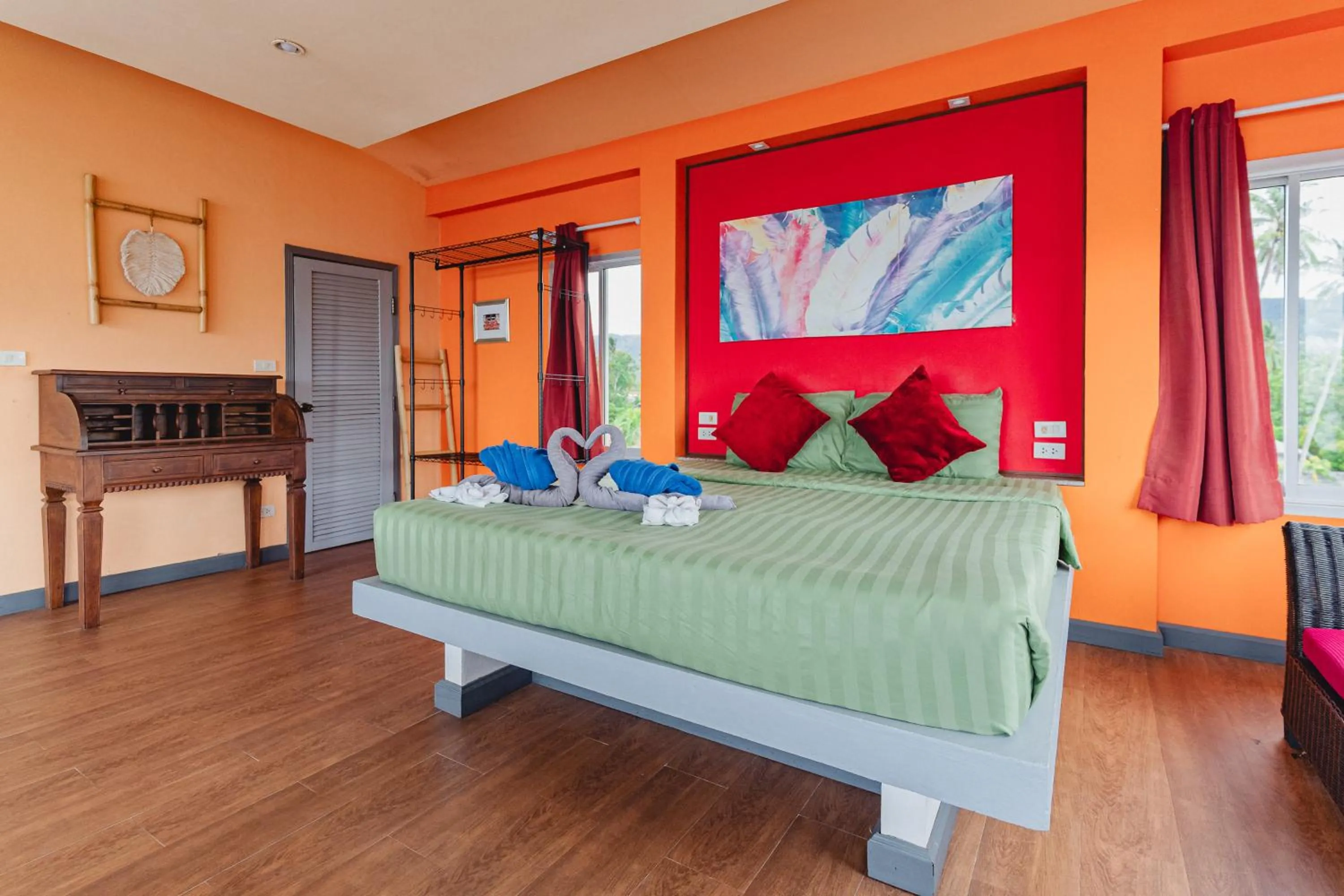 Bedroom, Bed in Lemon House apartment