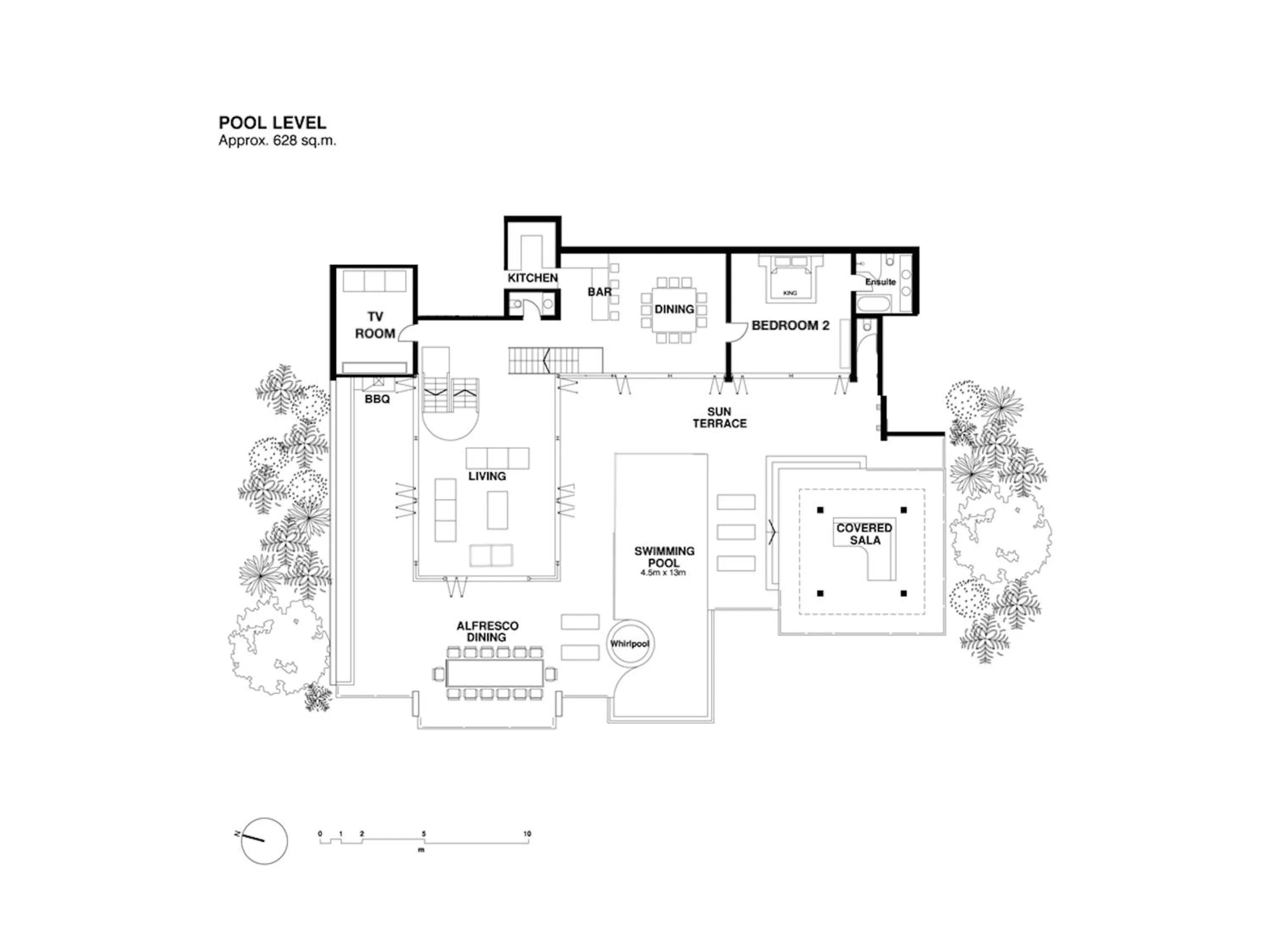 Floor plan in Villa Viman
