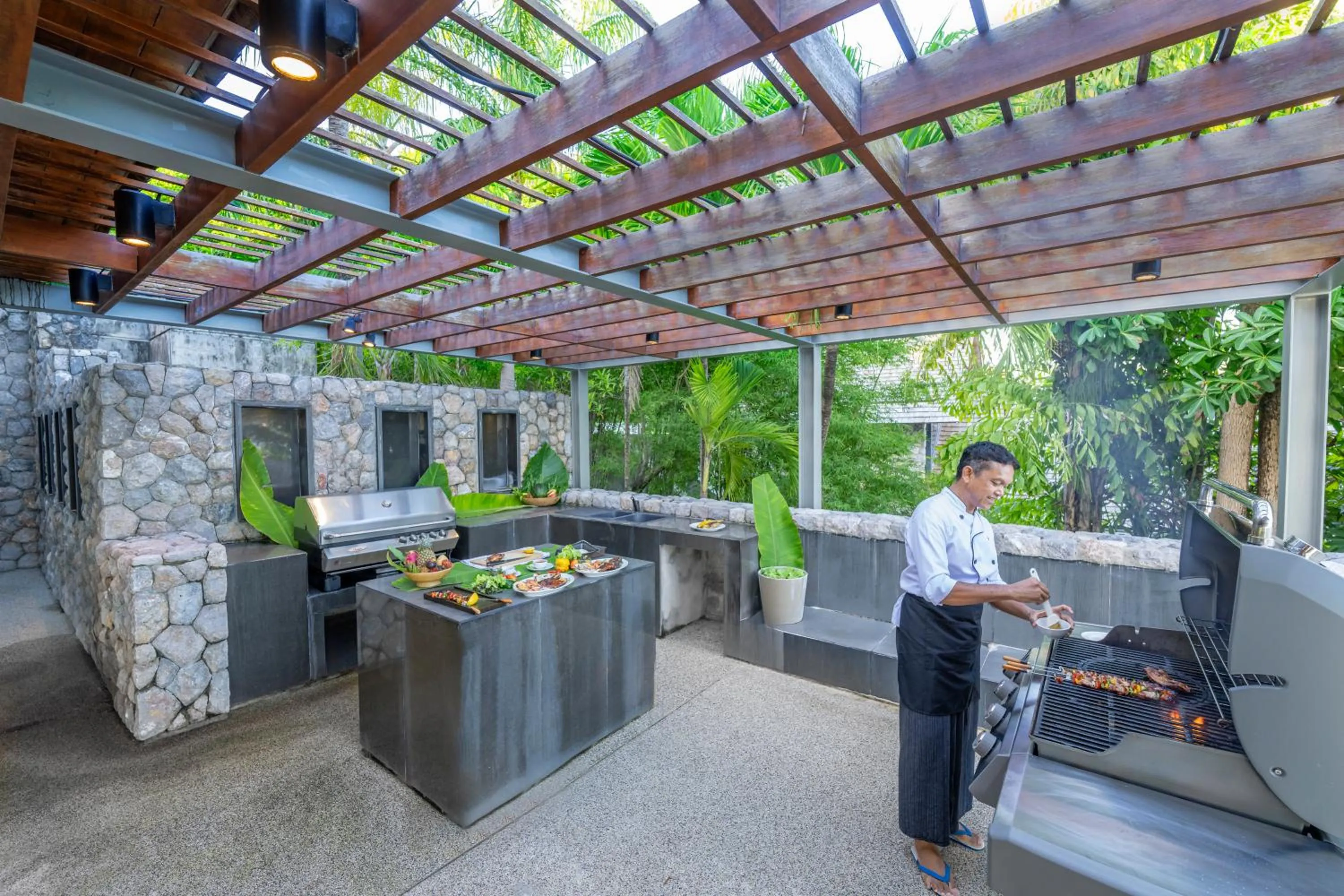BBQ facilities in Villa Hale Malia