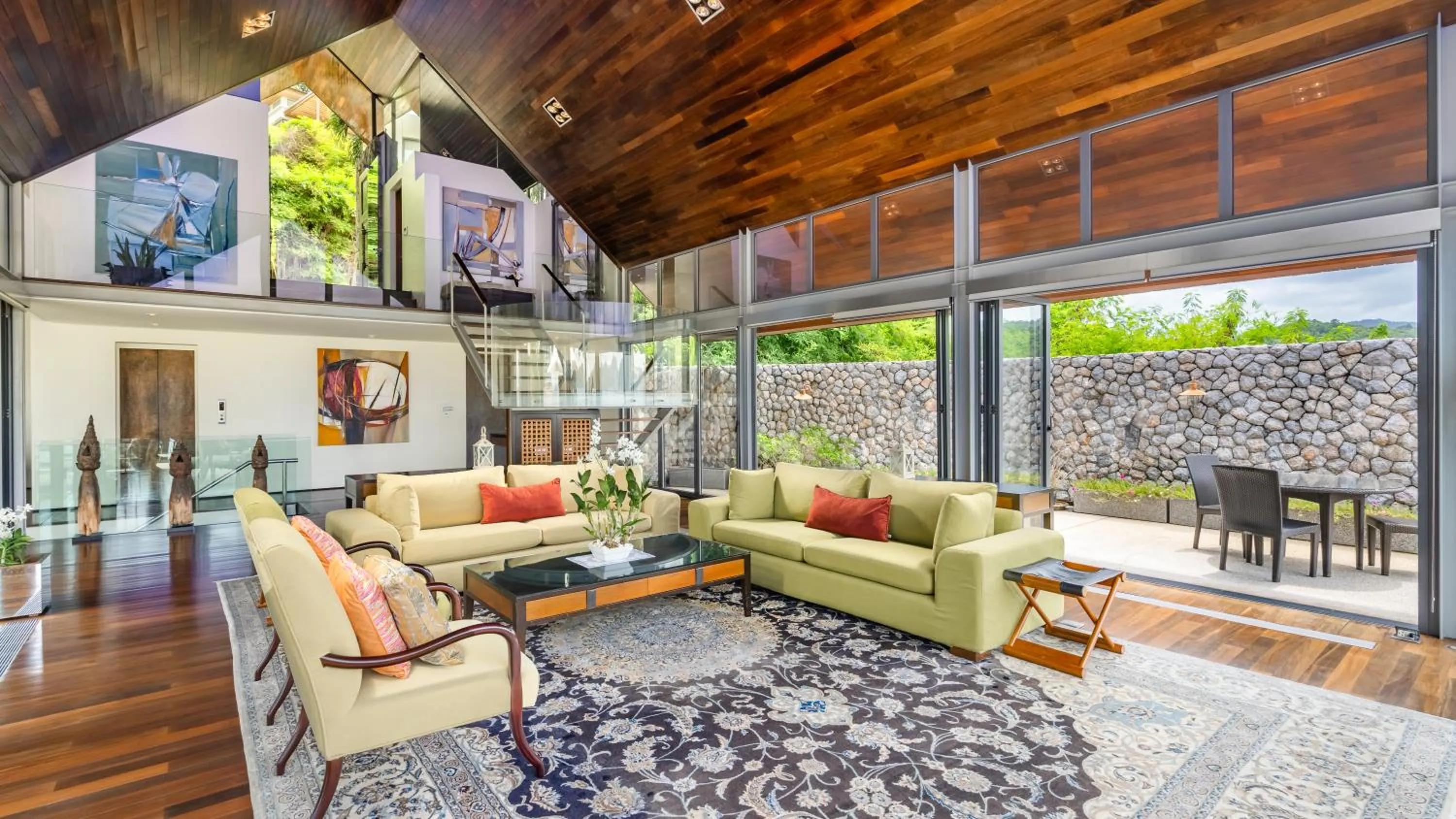 Living room in Villa Rom Trai