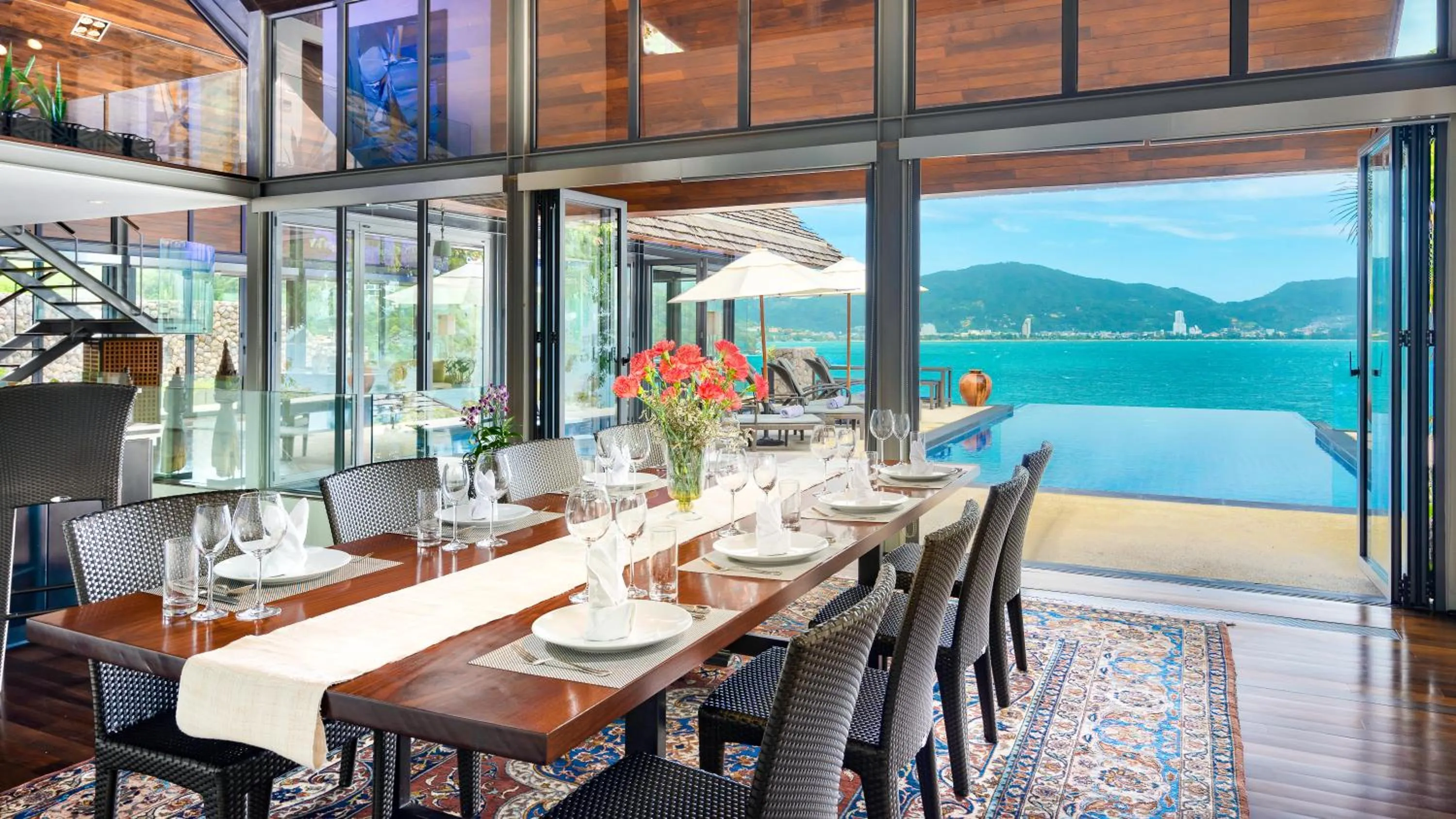 Dining area in Villa Rom Trai