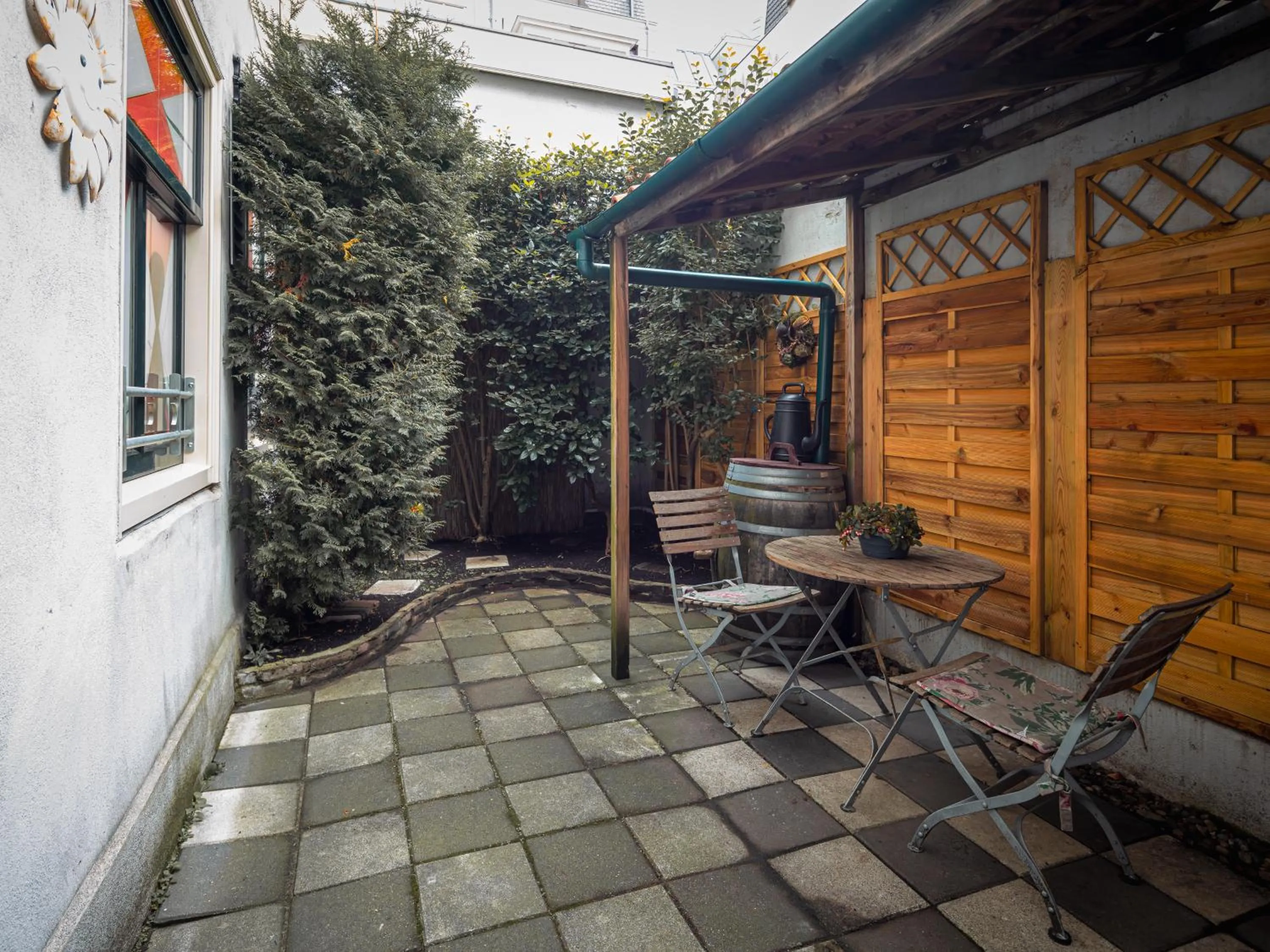 Patio in A-Train Hotel