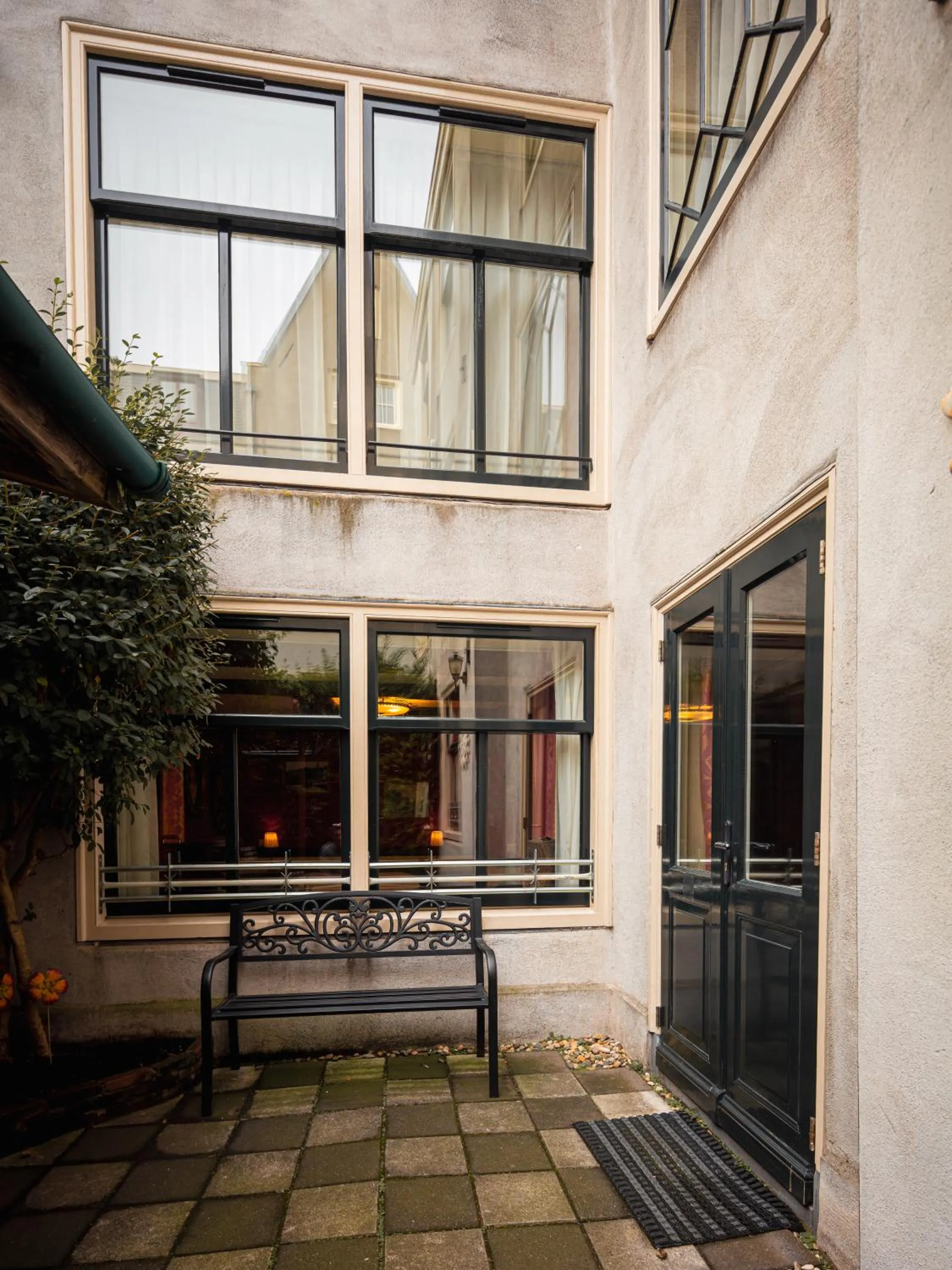 Patio in A-Train Hotel