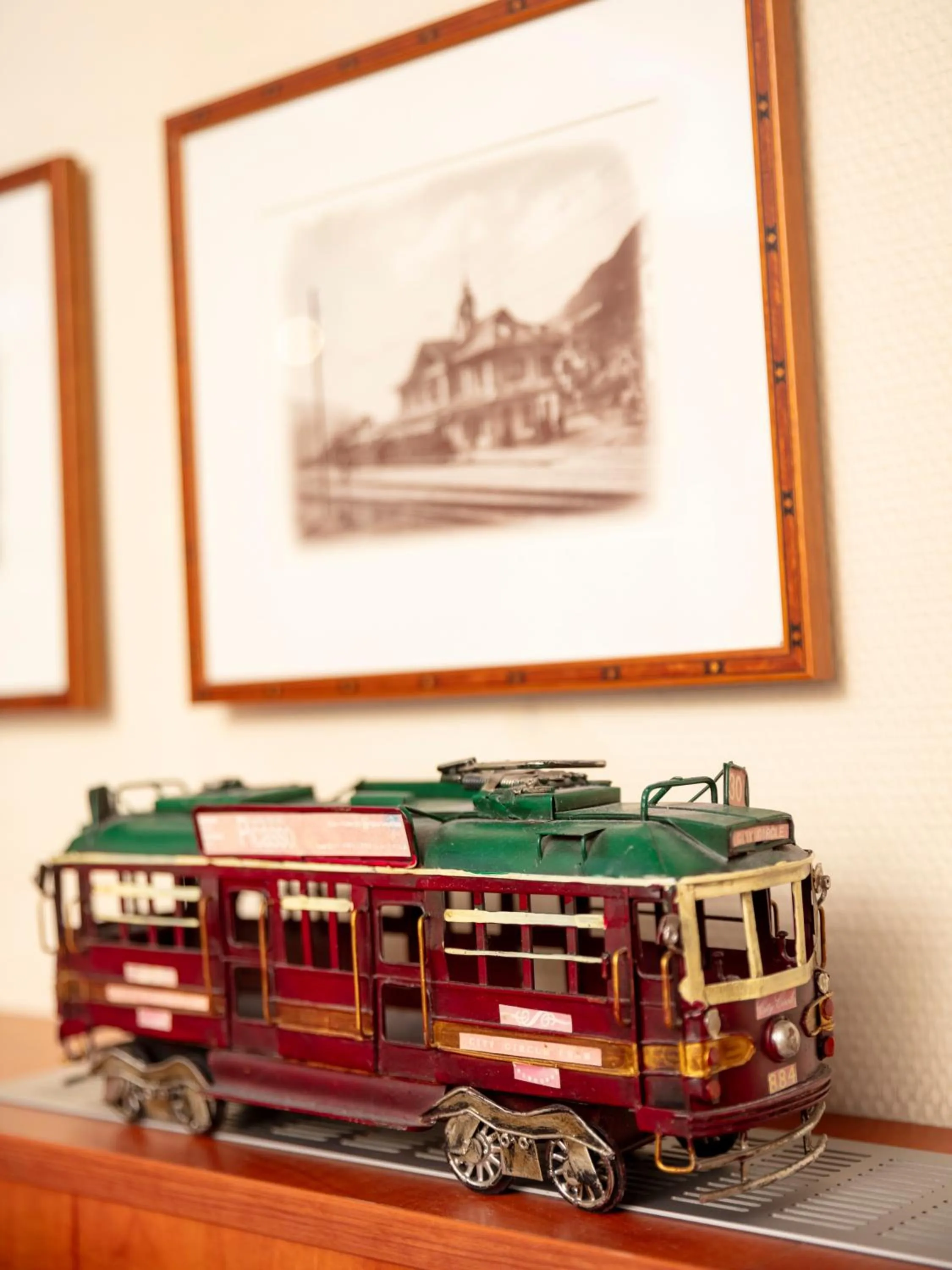 Decorative detail in A-Train Hotel