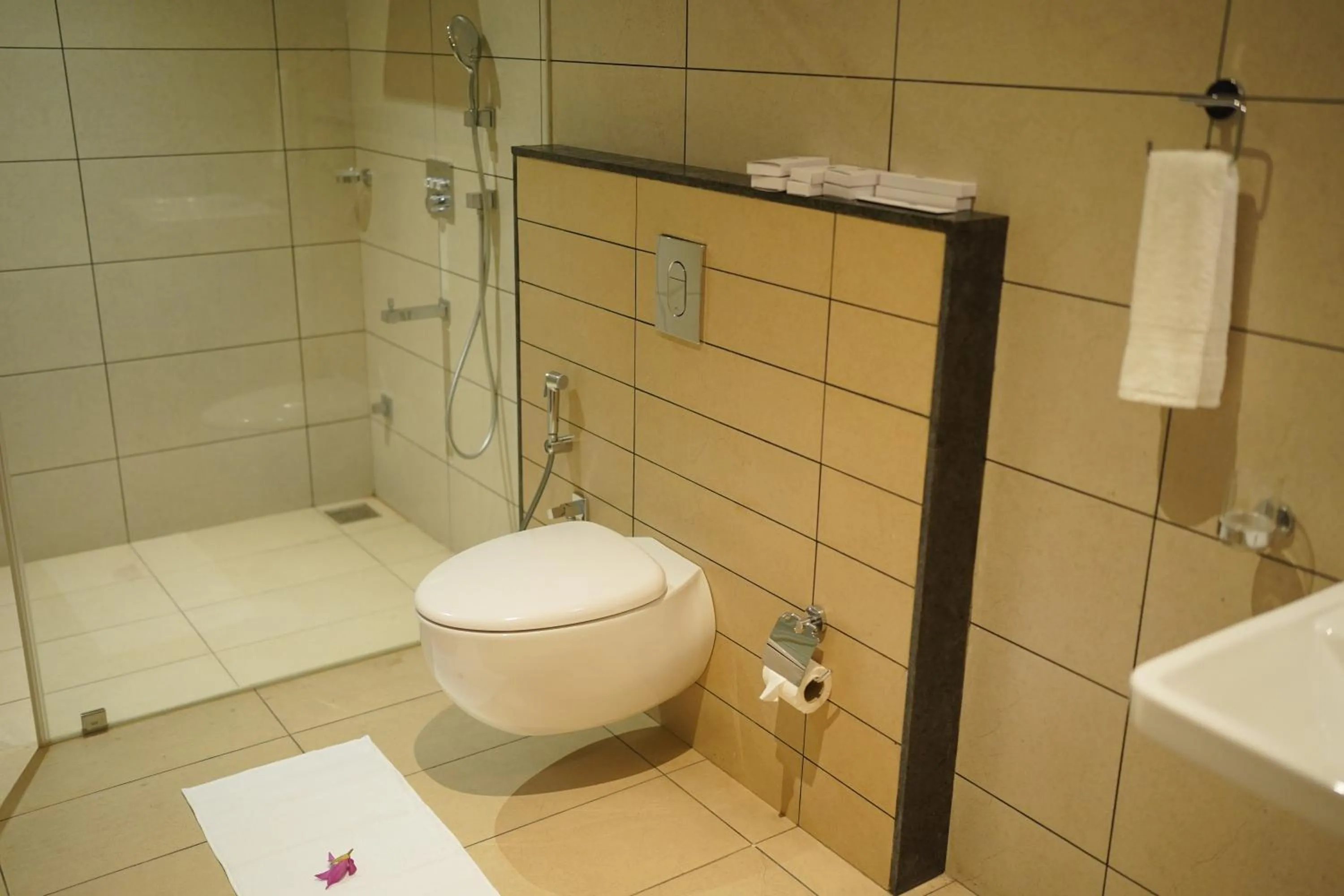 Bathroom in Vaidekam Resorts & Wellness, Kannur