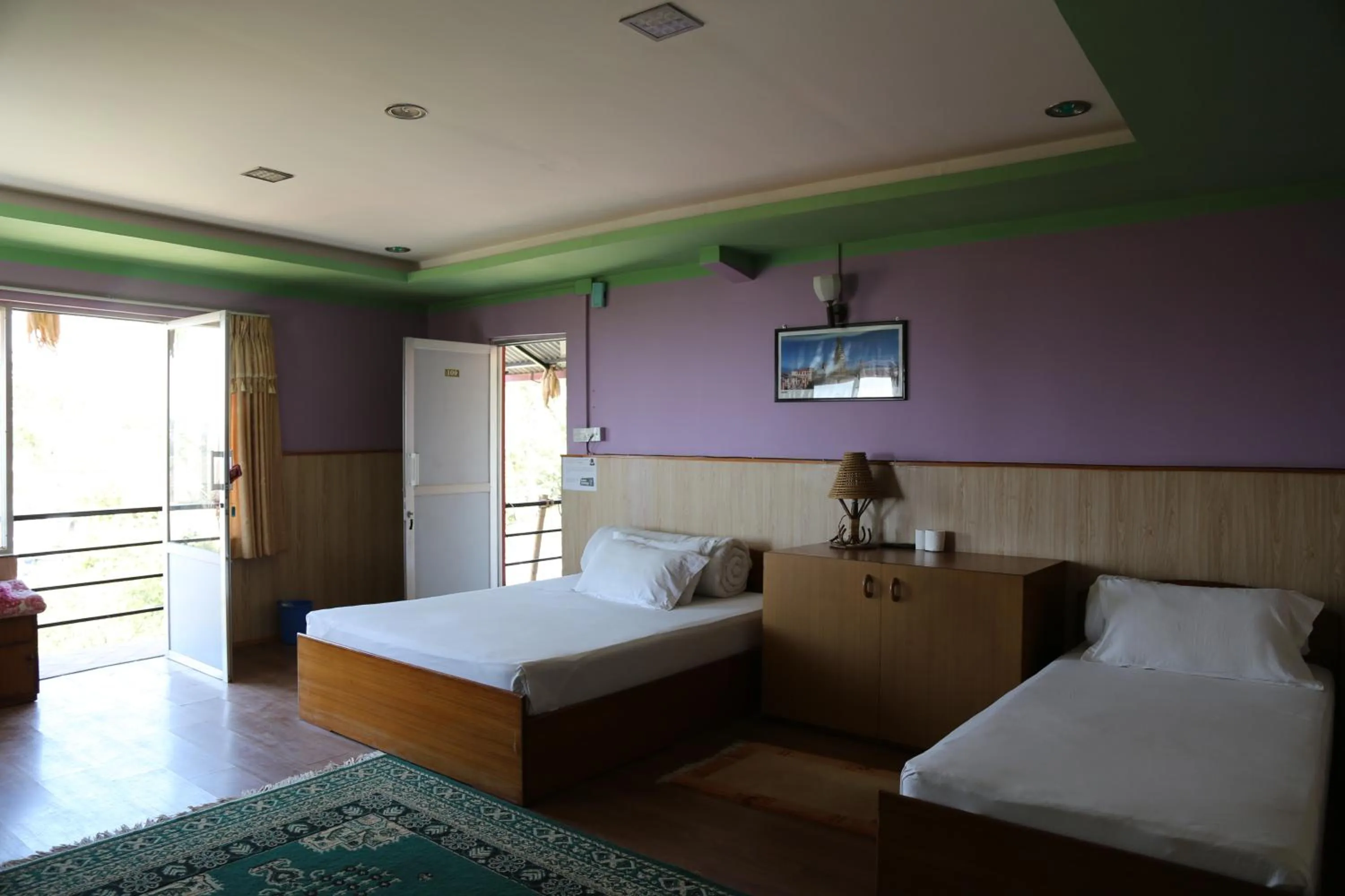 Decorative detail, Bed in Hotel Mount Paradise