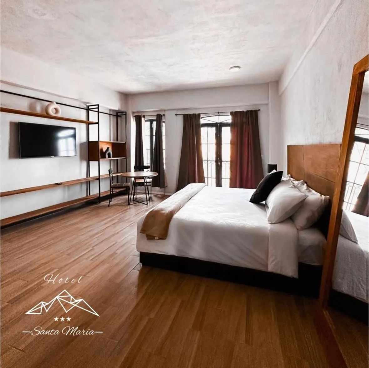 Bed in Hotel Santa María