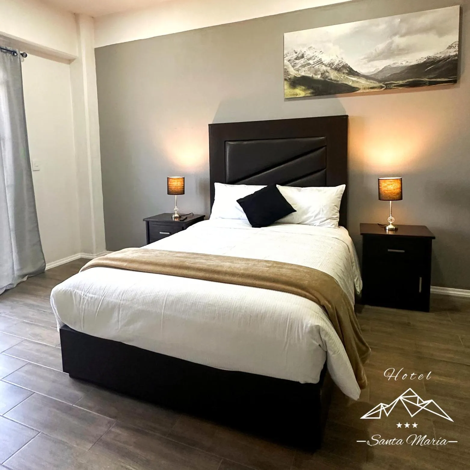 Bed in Hotel Santa María