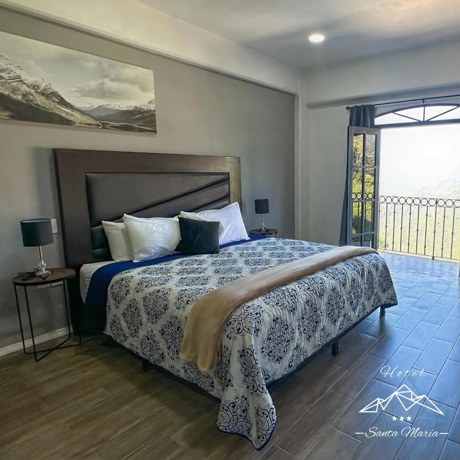 Bed in Hotel Santa María