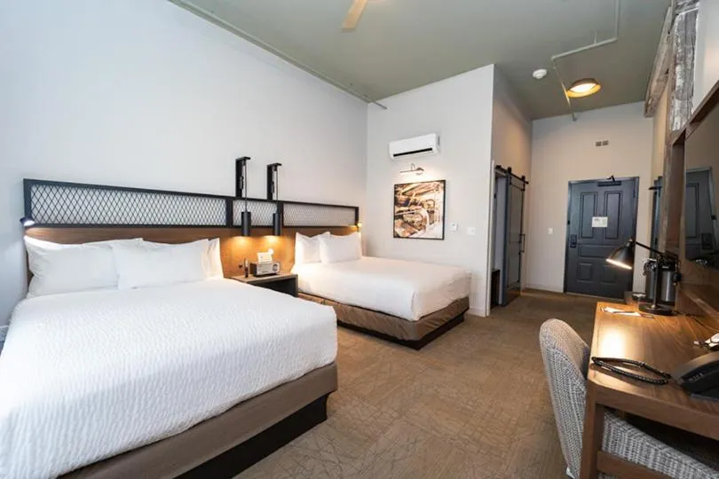 Bed in City Mills Hotel