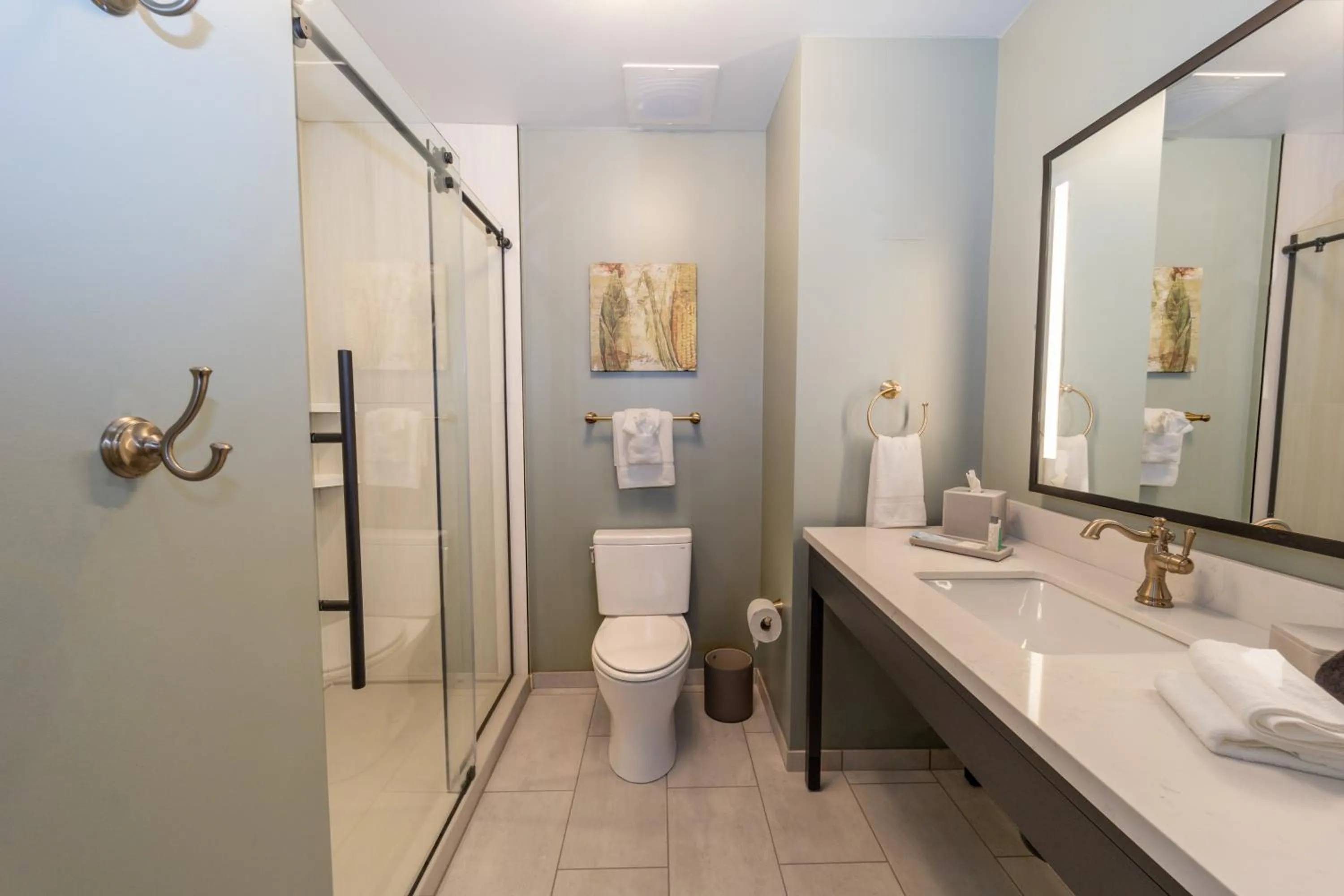 Shower in City Mills Hotel