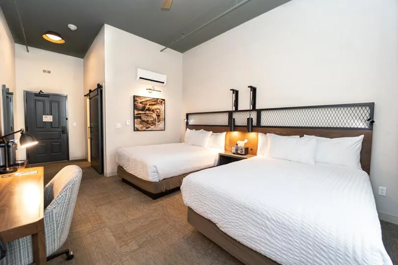 Bed in City Mills Hotel