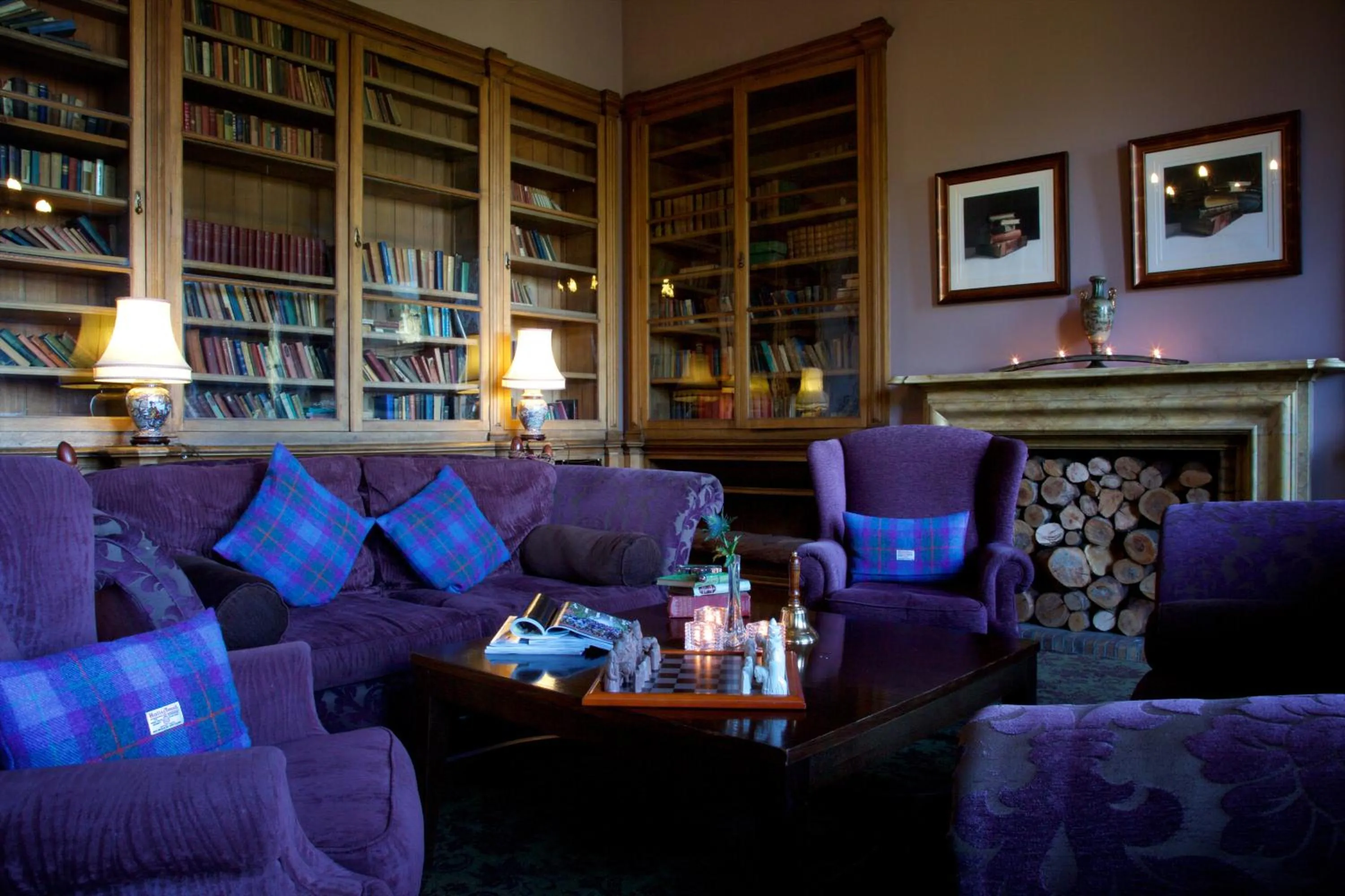 Library in Stonefield Castle Hotel ‘A Bespoke Hotel’