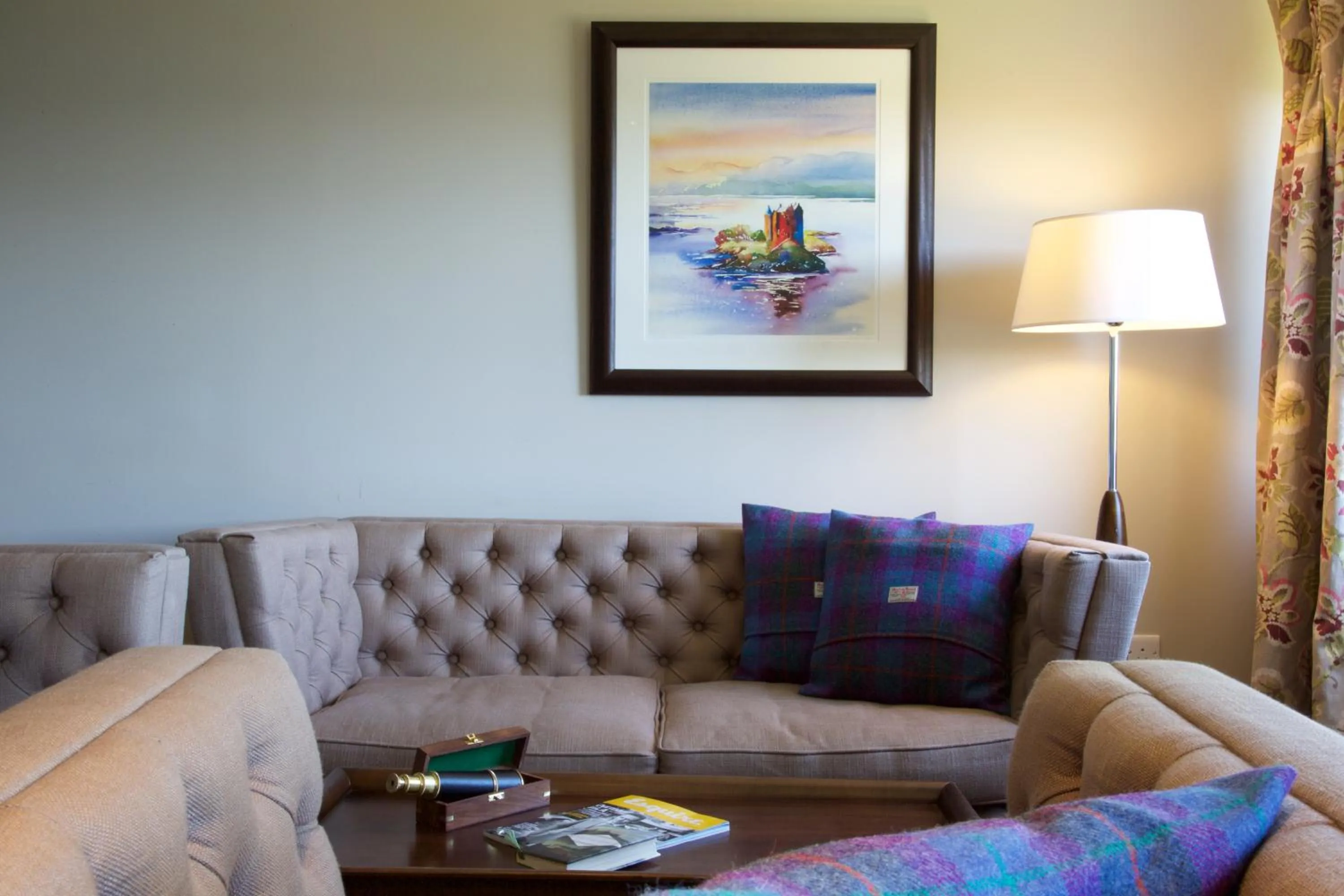 Seating area in Stonefield Castle Hotel ‘A Bespoke Hotel’