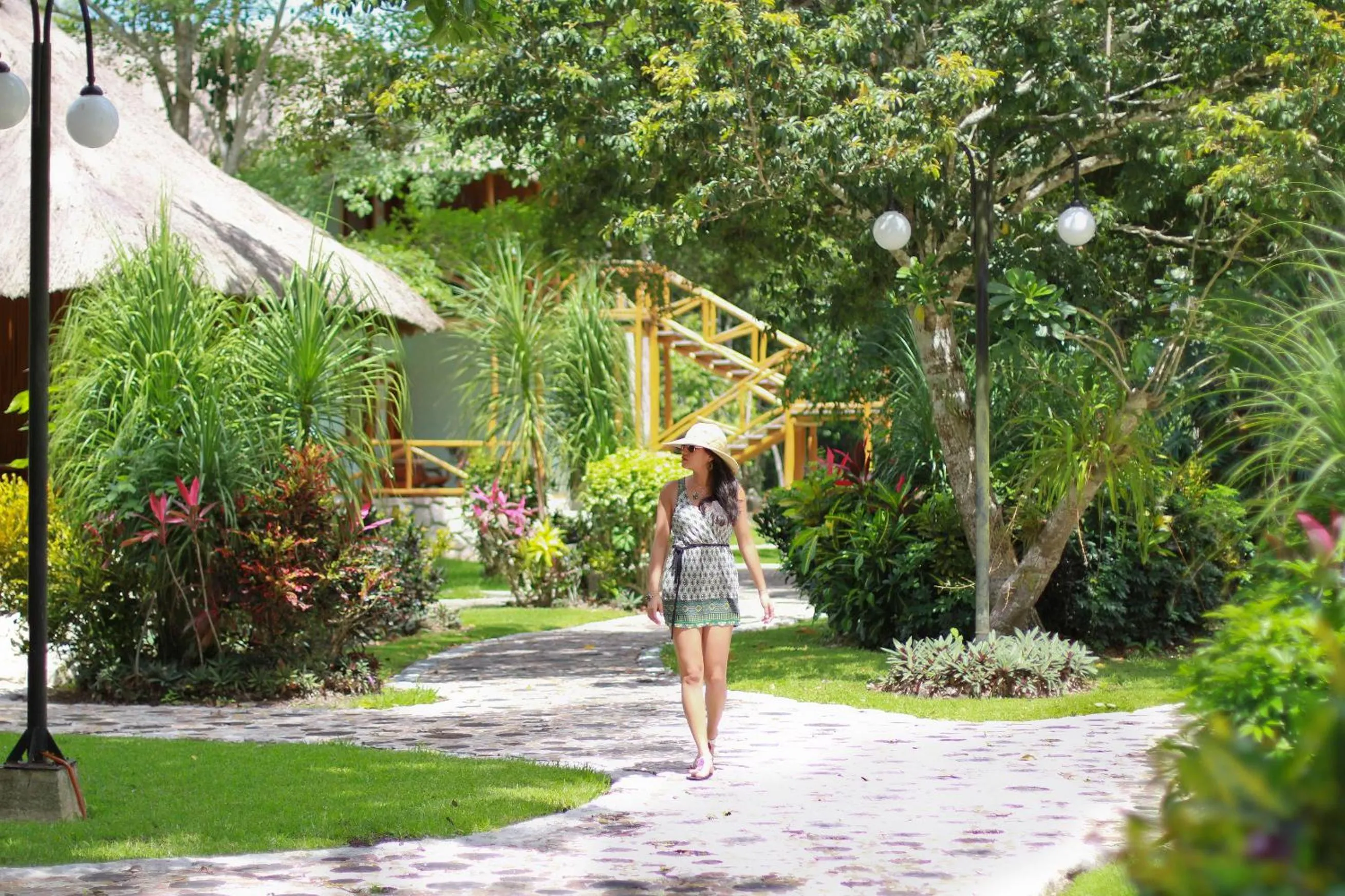 Garden in hotel villas chicanna