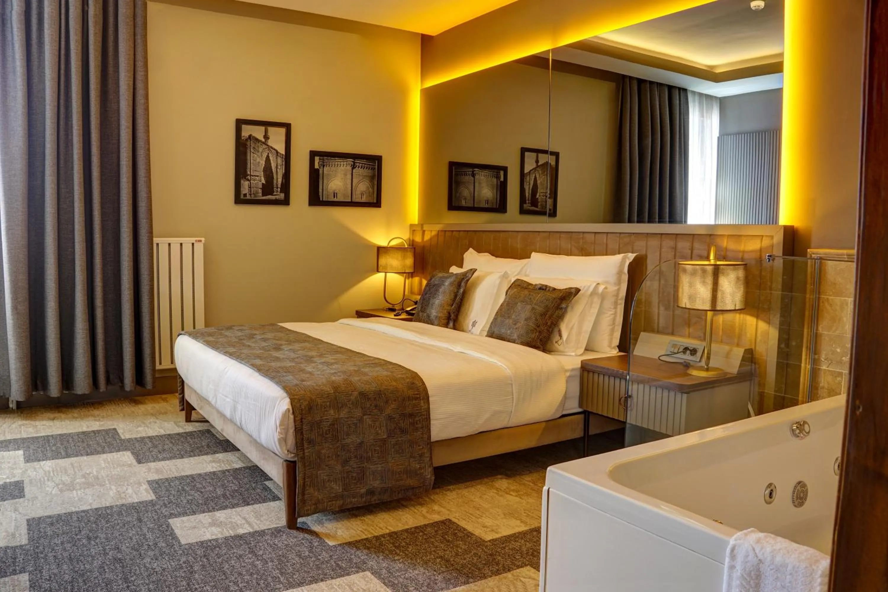 Bed in Four Mansions Hotel