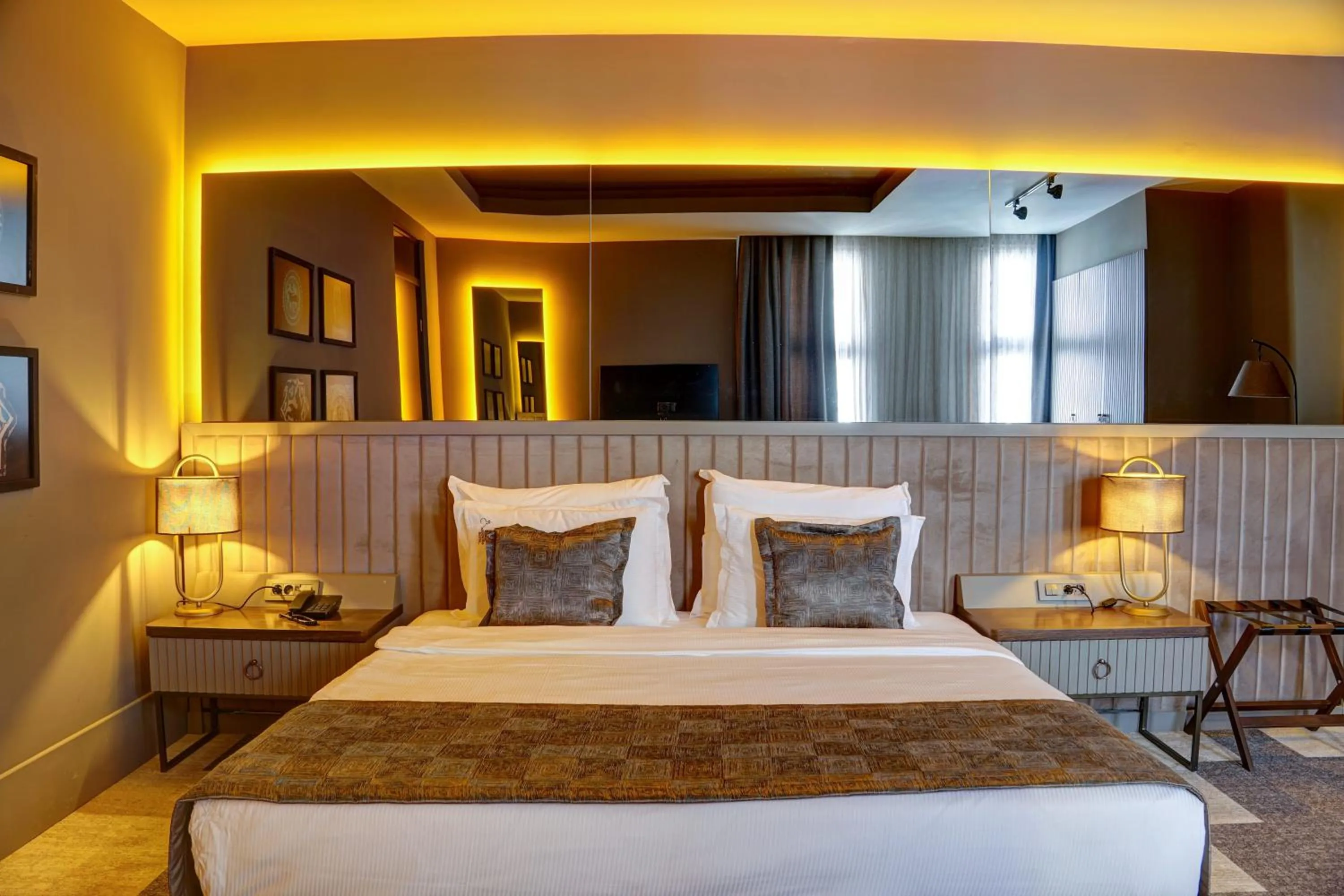 Bed in Four Mansions Hotel