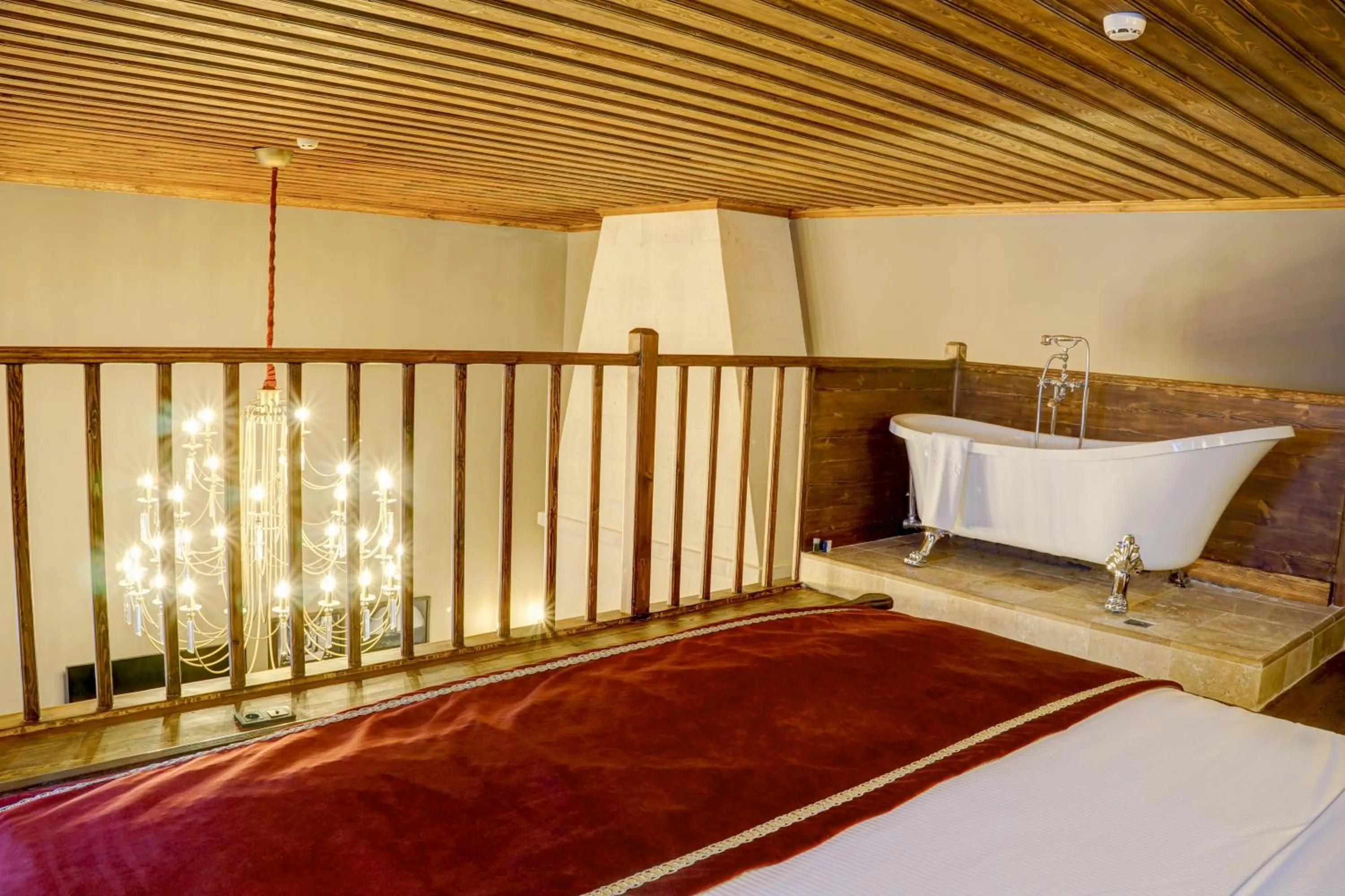 Bed in Four Mansions Hotel