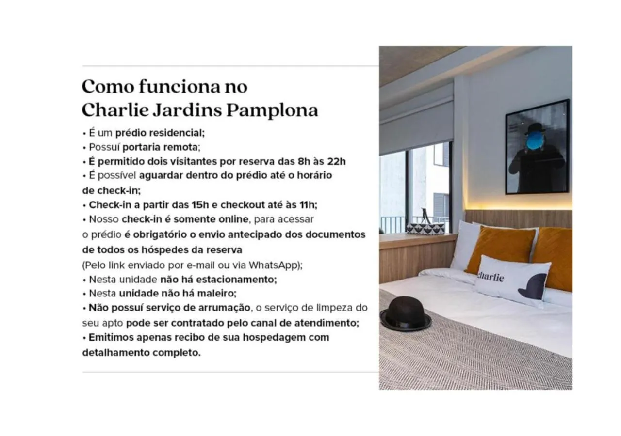 Text overlay, Bed in Charlie Pamplona Jardim Paulista