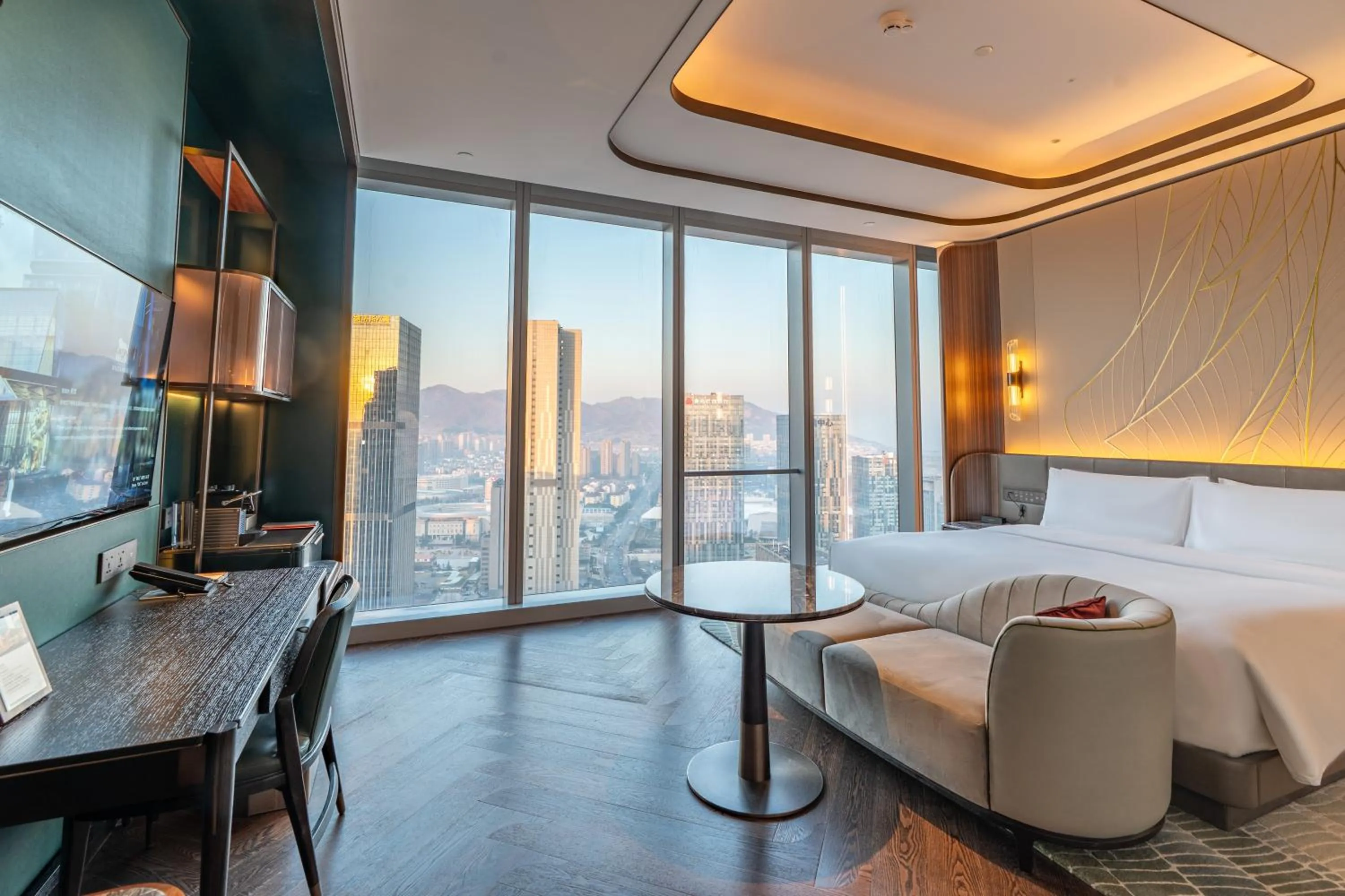 Bedroom, Bed in MGM Qingdao