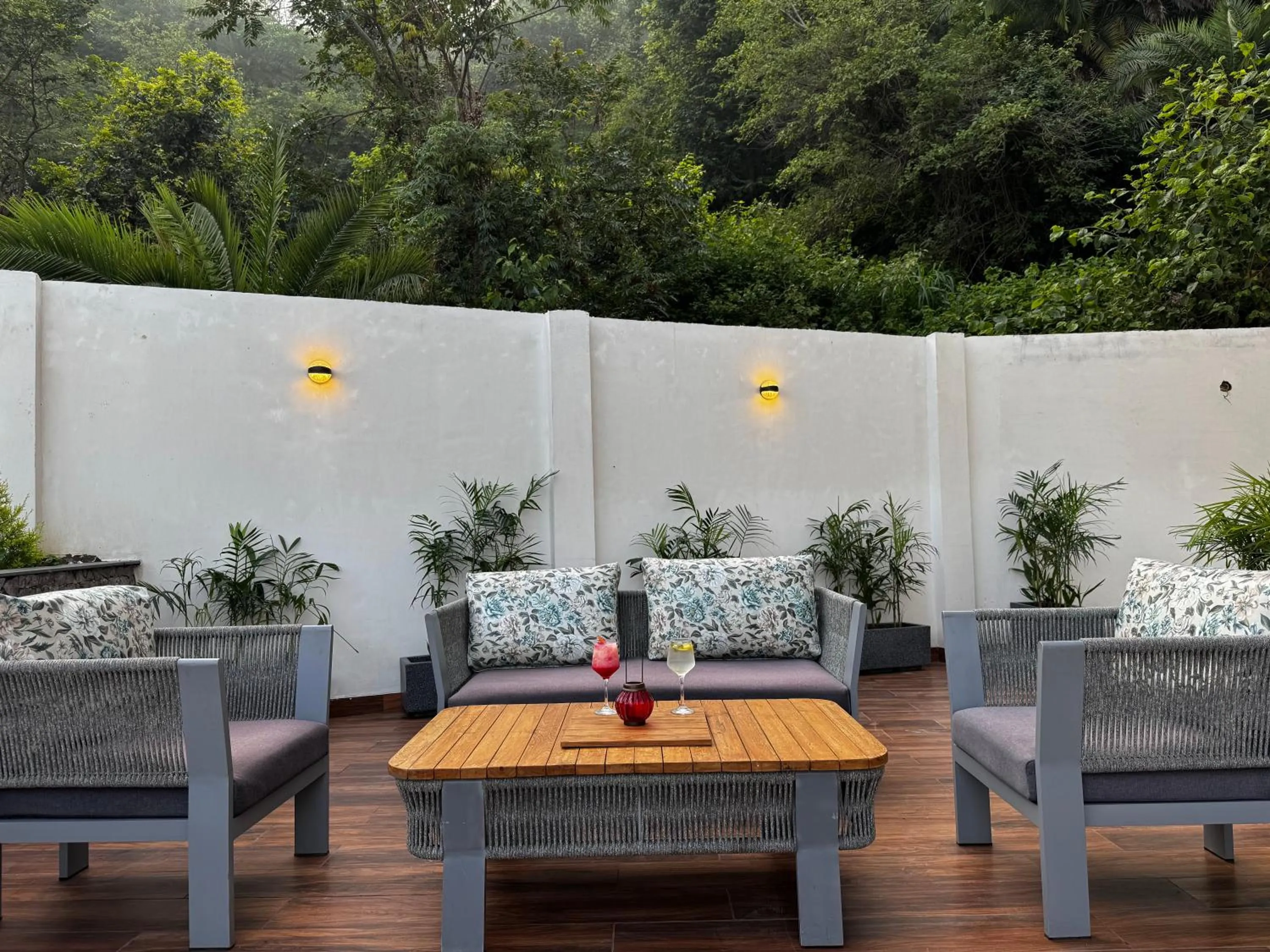 Seating area in OREN Kasauli