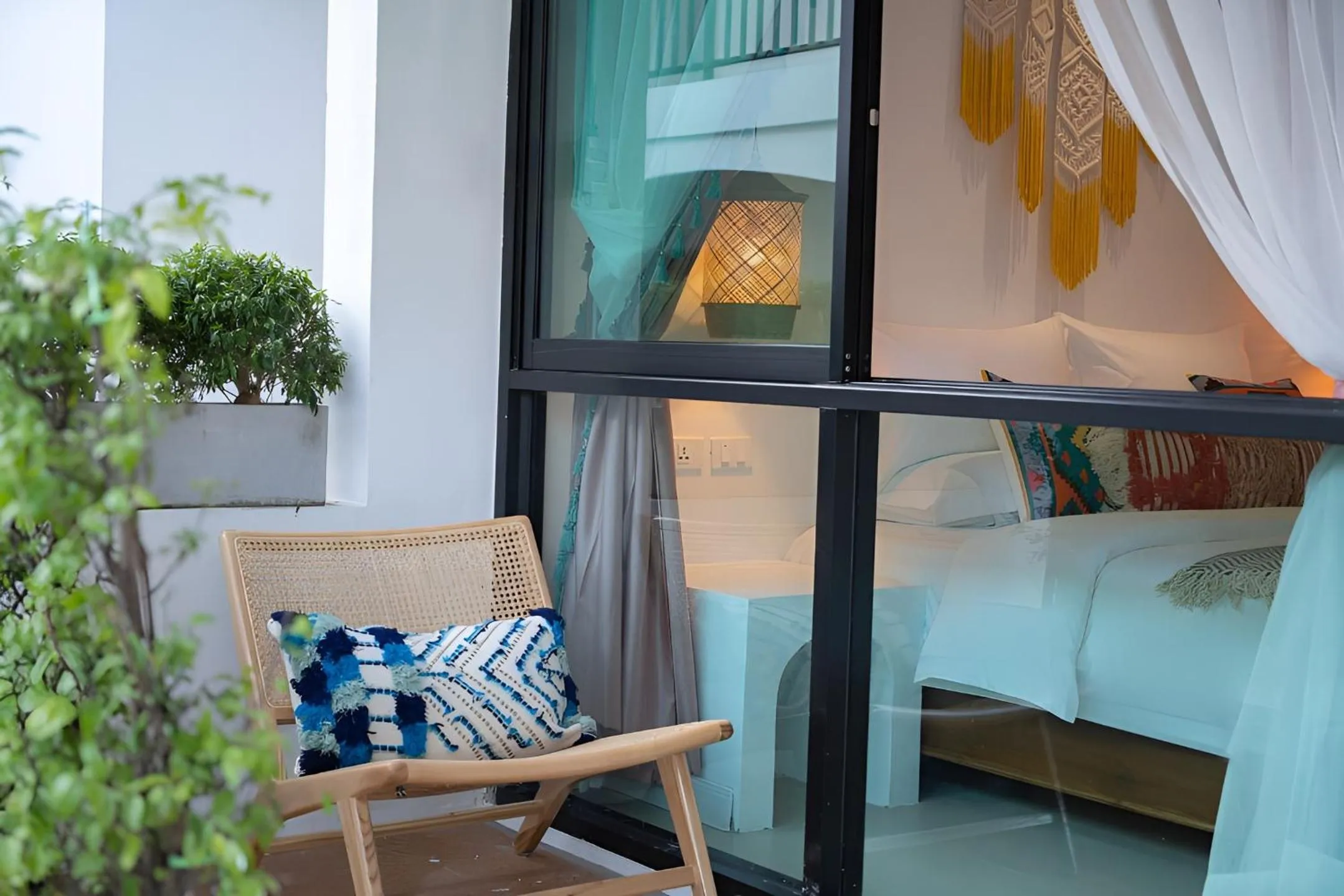 Balcony/Terrace in 花语岸·度假酒店(H·Flora Hotel)