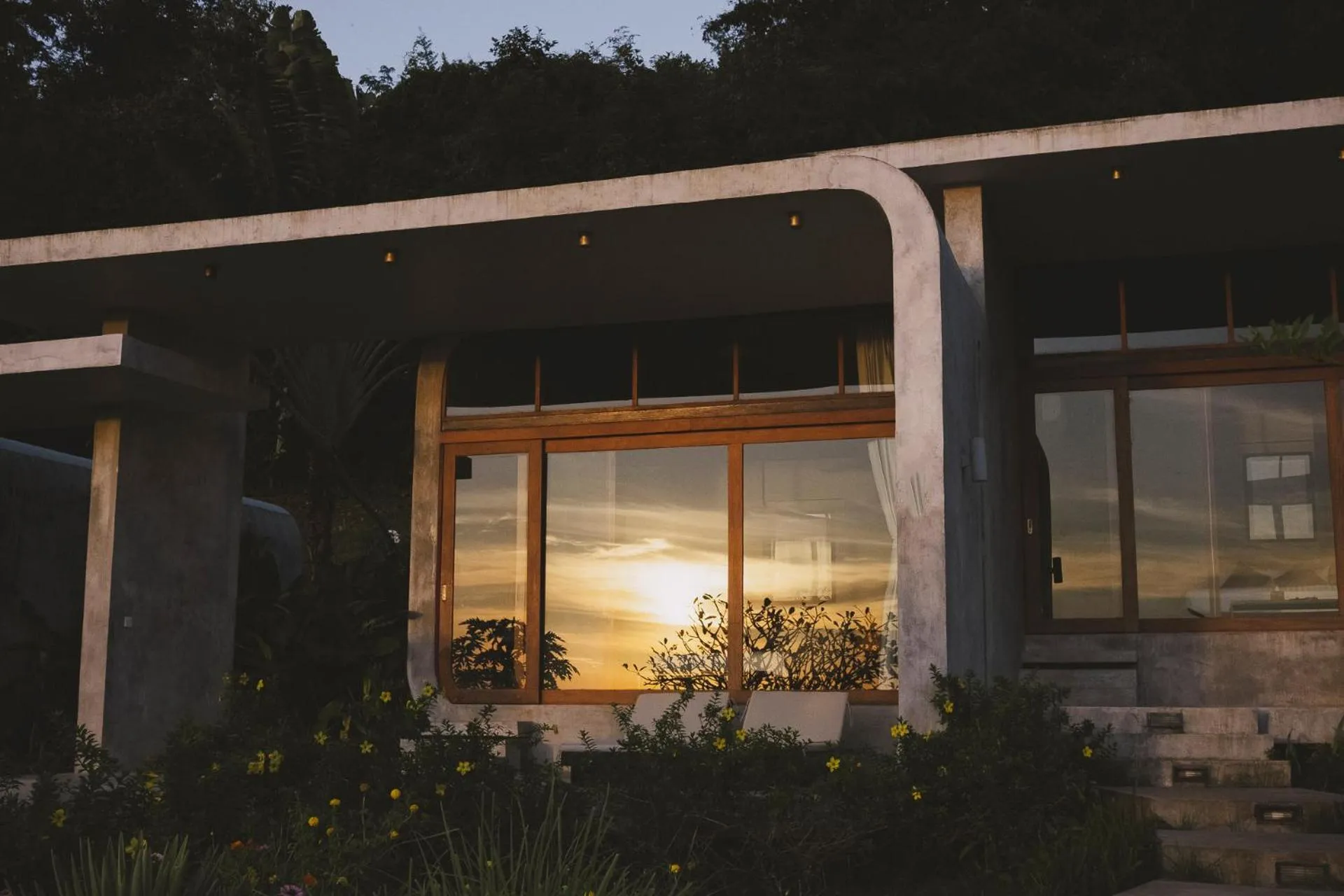 Sunset in La Plantation Villa