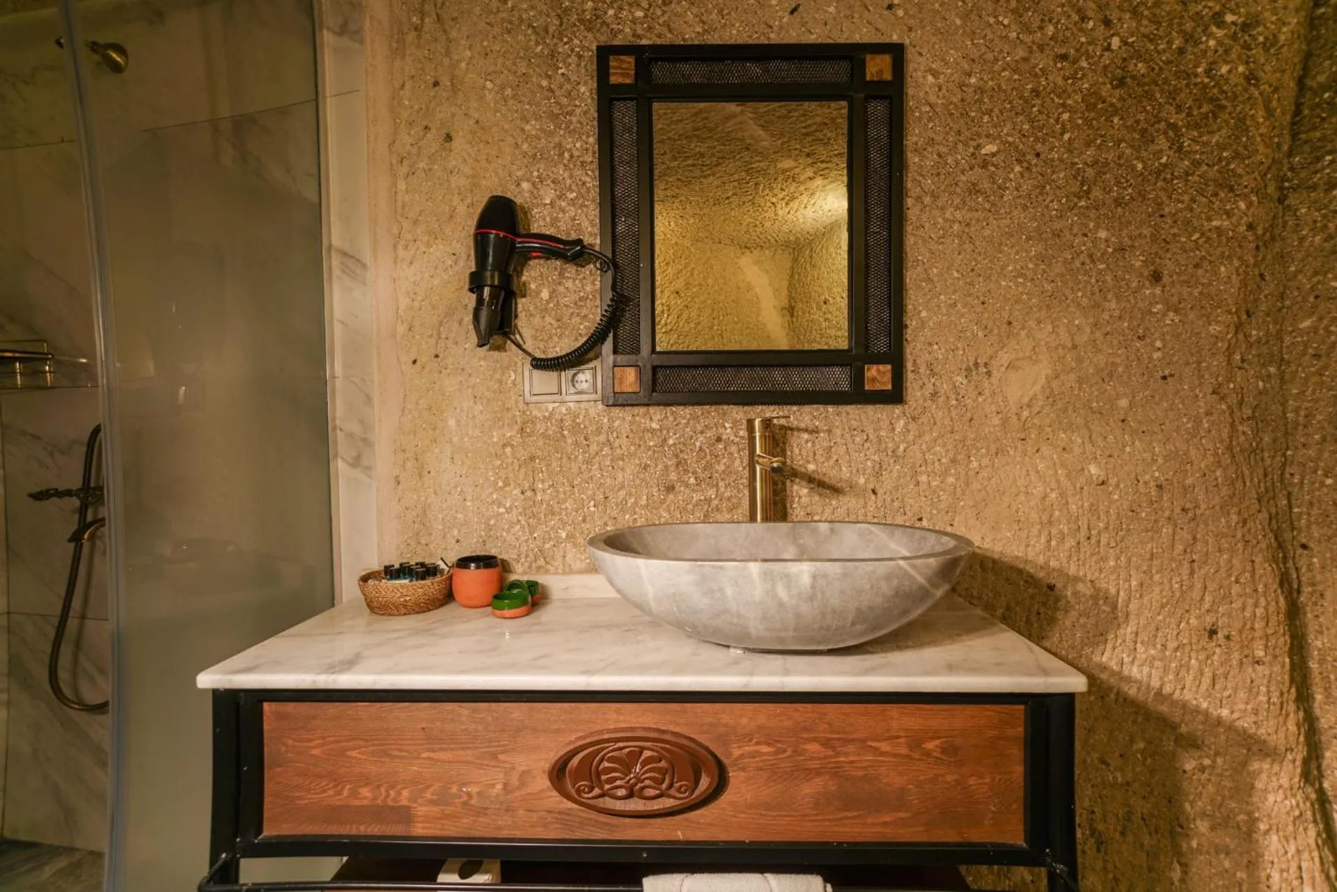 Bathroom in Caverna Hotel Premium Caves