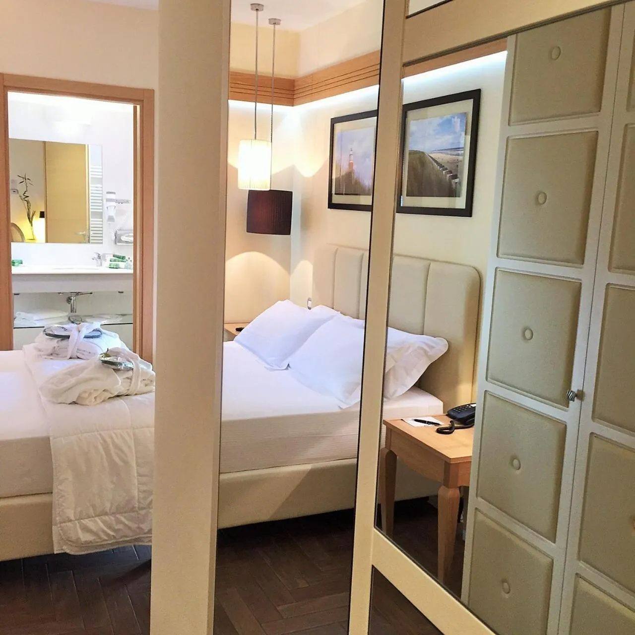 Decorative detail, Bed in Erbavoglio Hotel