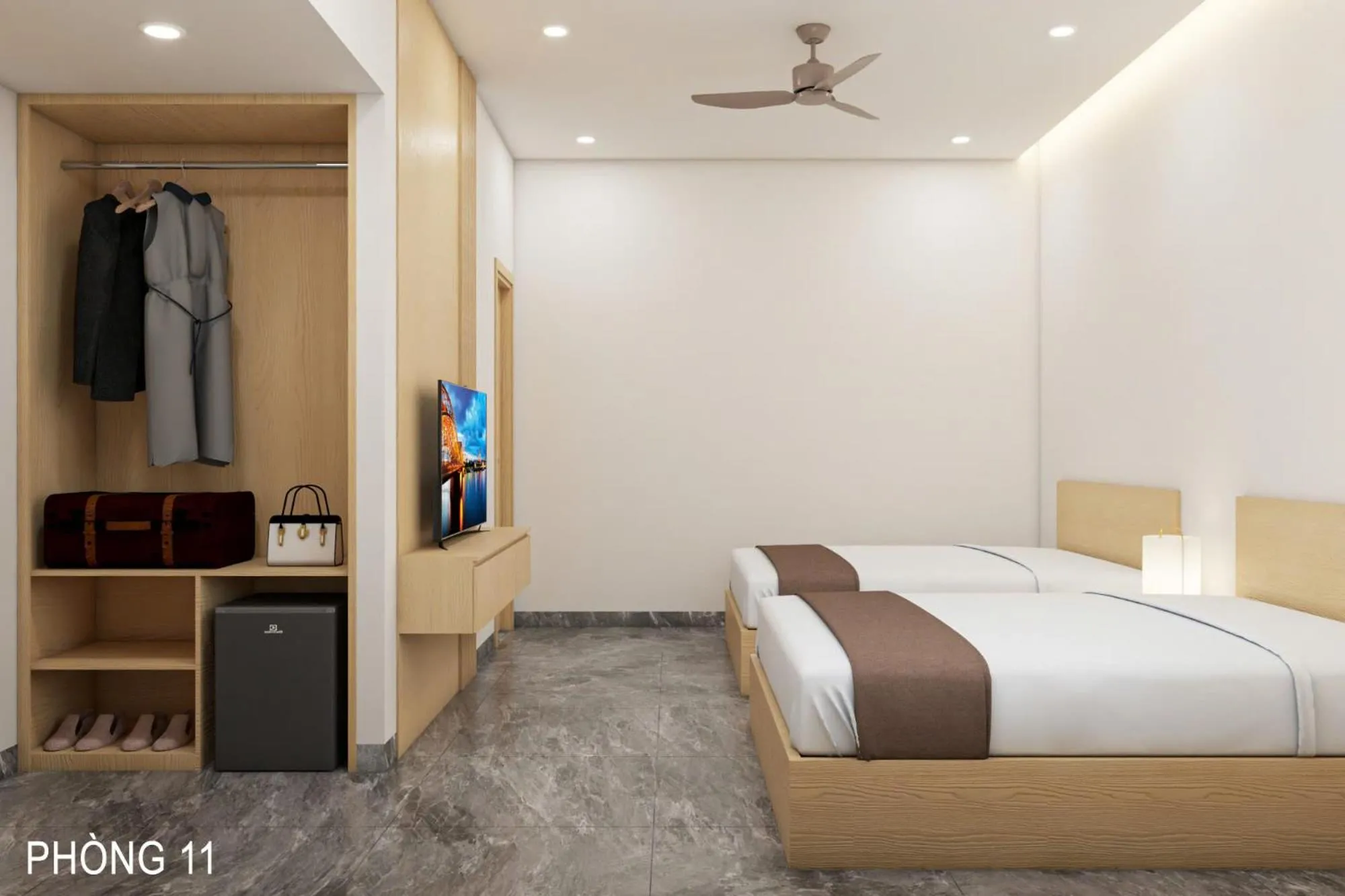 Bedroom, Bed in Nam Hội An Hotel - Near Vinpearl Nam Hội An