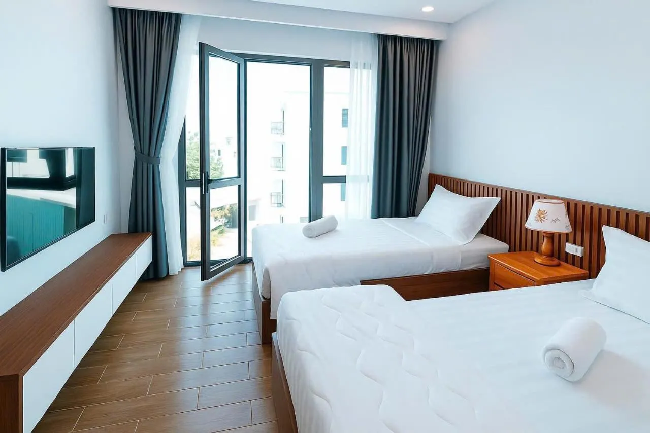 Bedroom, Bed in Nam Hội An Hotel - Near Vinpearl Nam Hội An