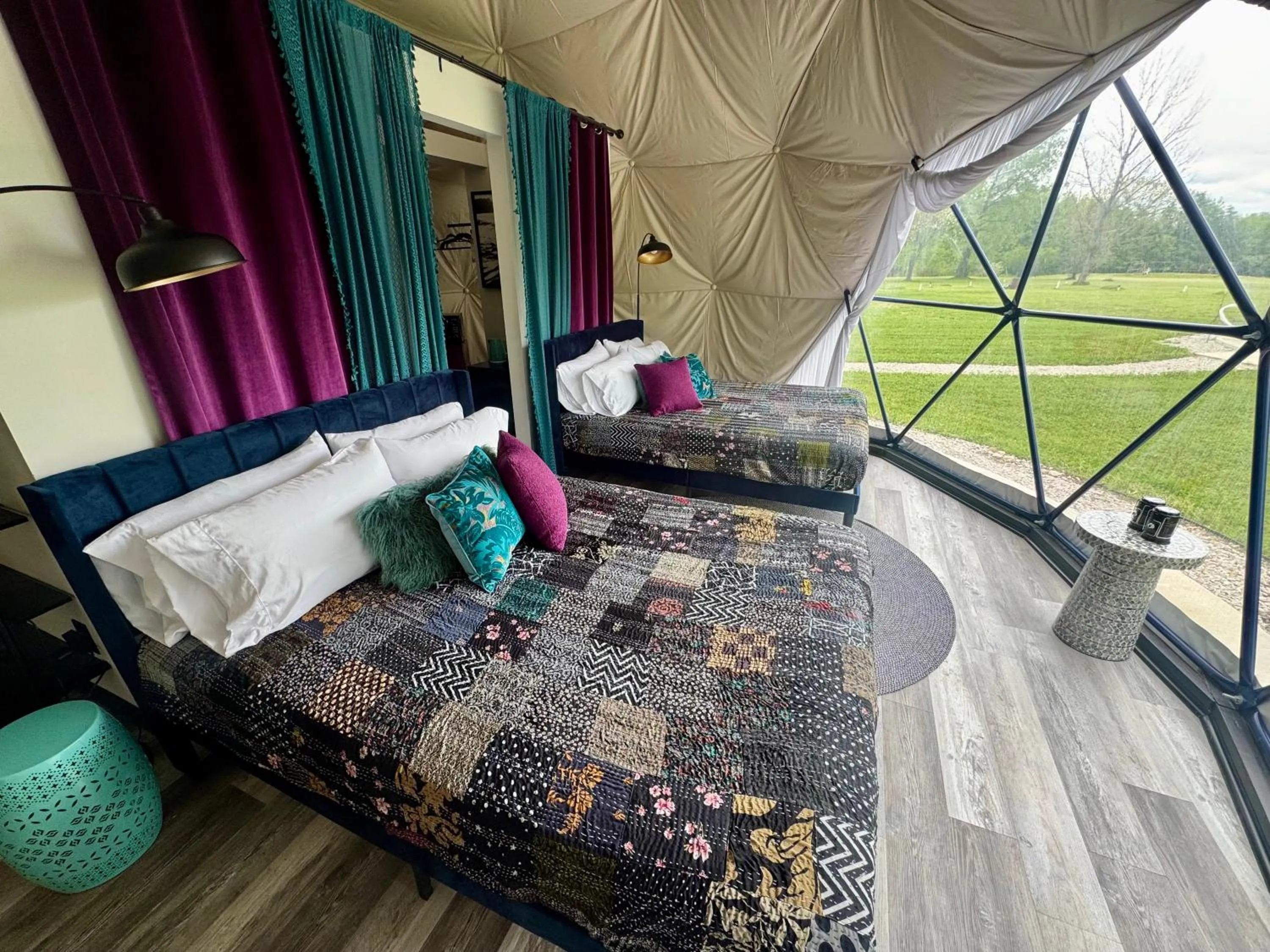 Bedroom, Bed in DayDreamer Domes